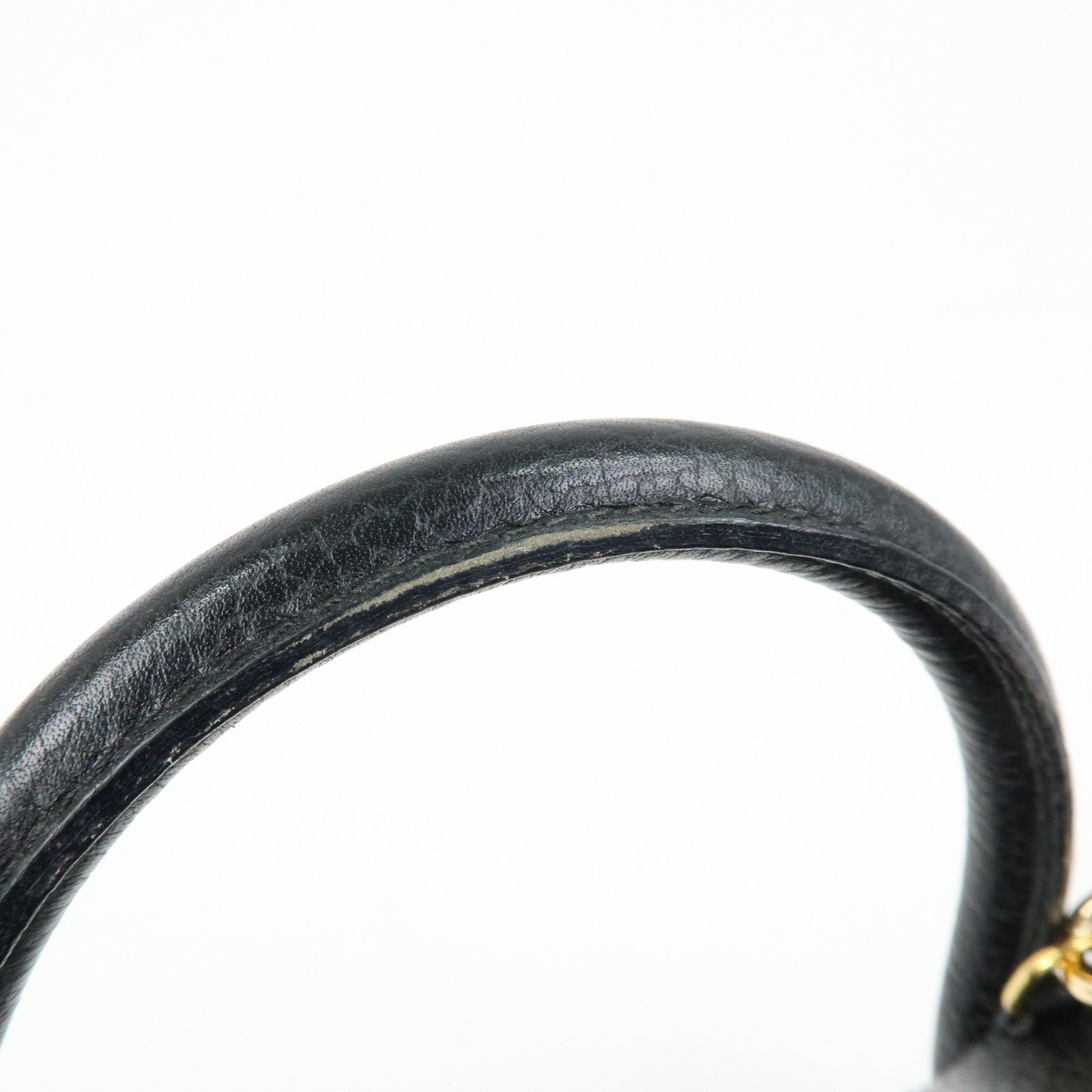 Cartier Must de Cartier Leather 2Way Bag Shoulder Hand Bag Black