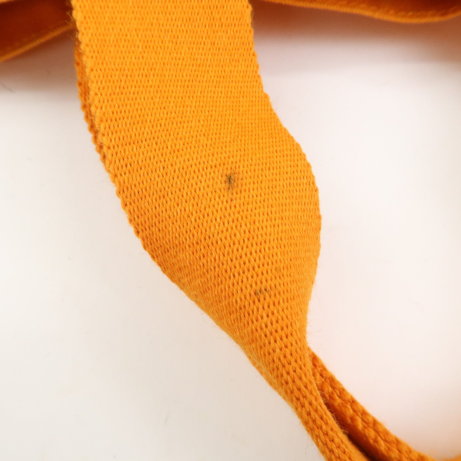 HERMES Fourre Tout Cabas Canvas Hawaii Limited Tote Bag Orange