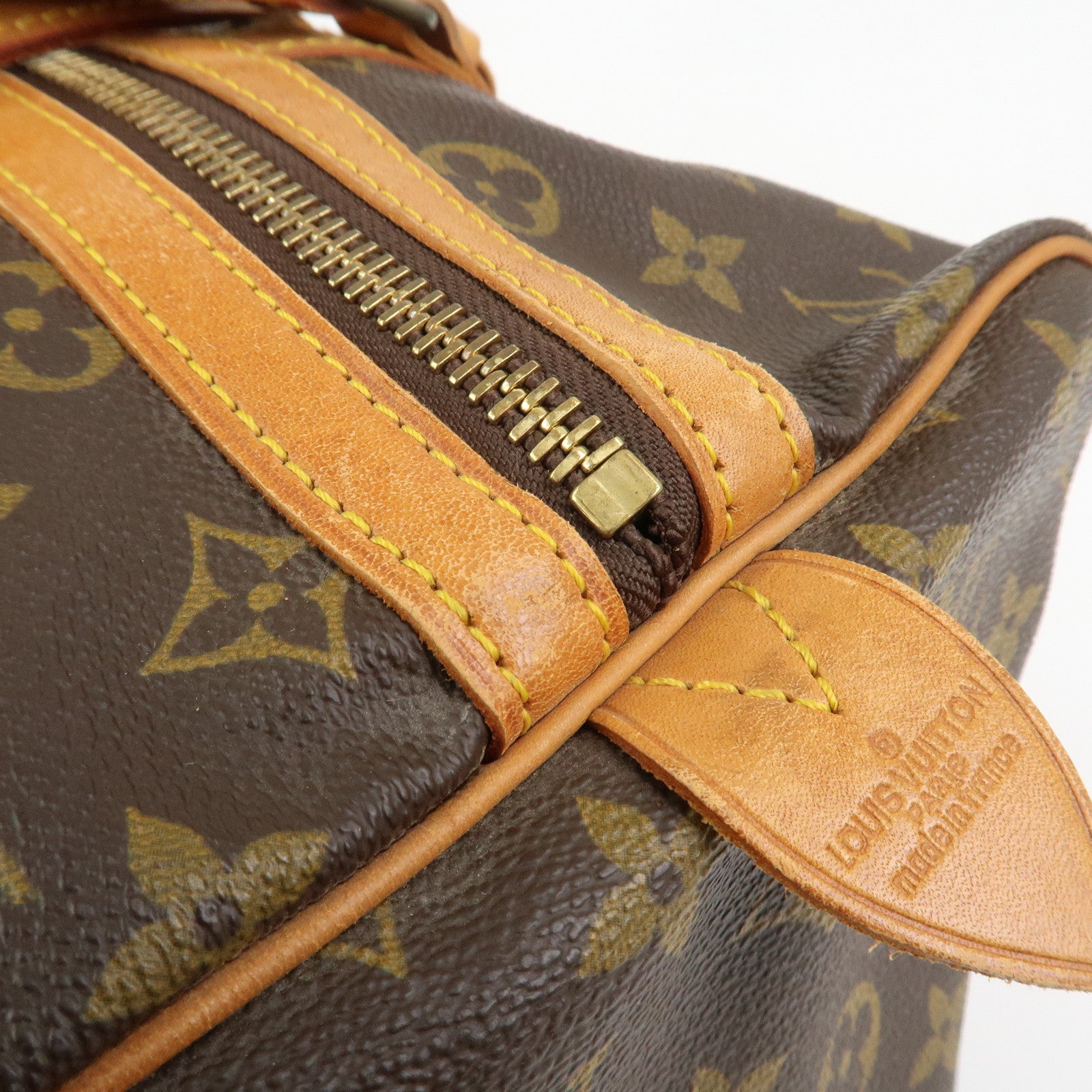 Louis Vuitton Monogram Sac Souple 35 Boston Bag Brown M41626