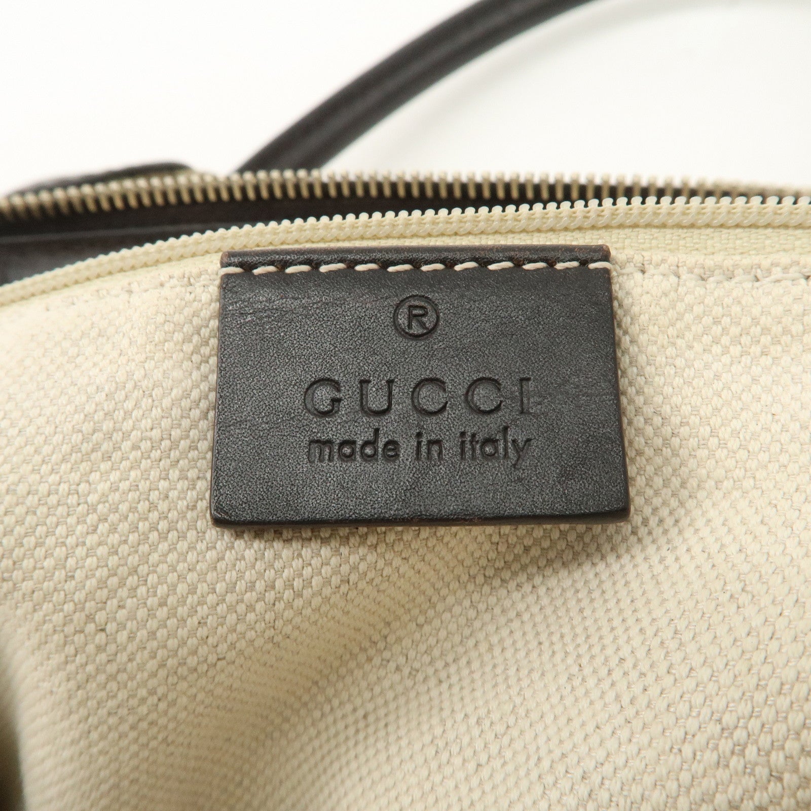 GUCCI Sukey GG Canvas Leather 2Way Tote Bag Beige Dark Brown 285730 Used