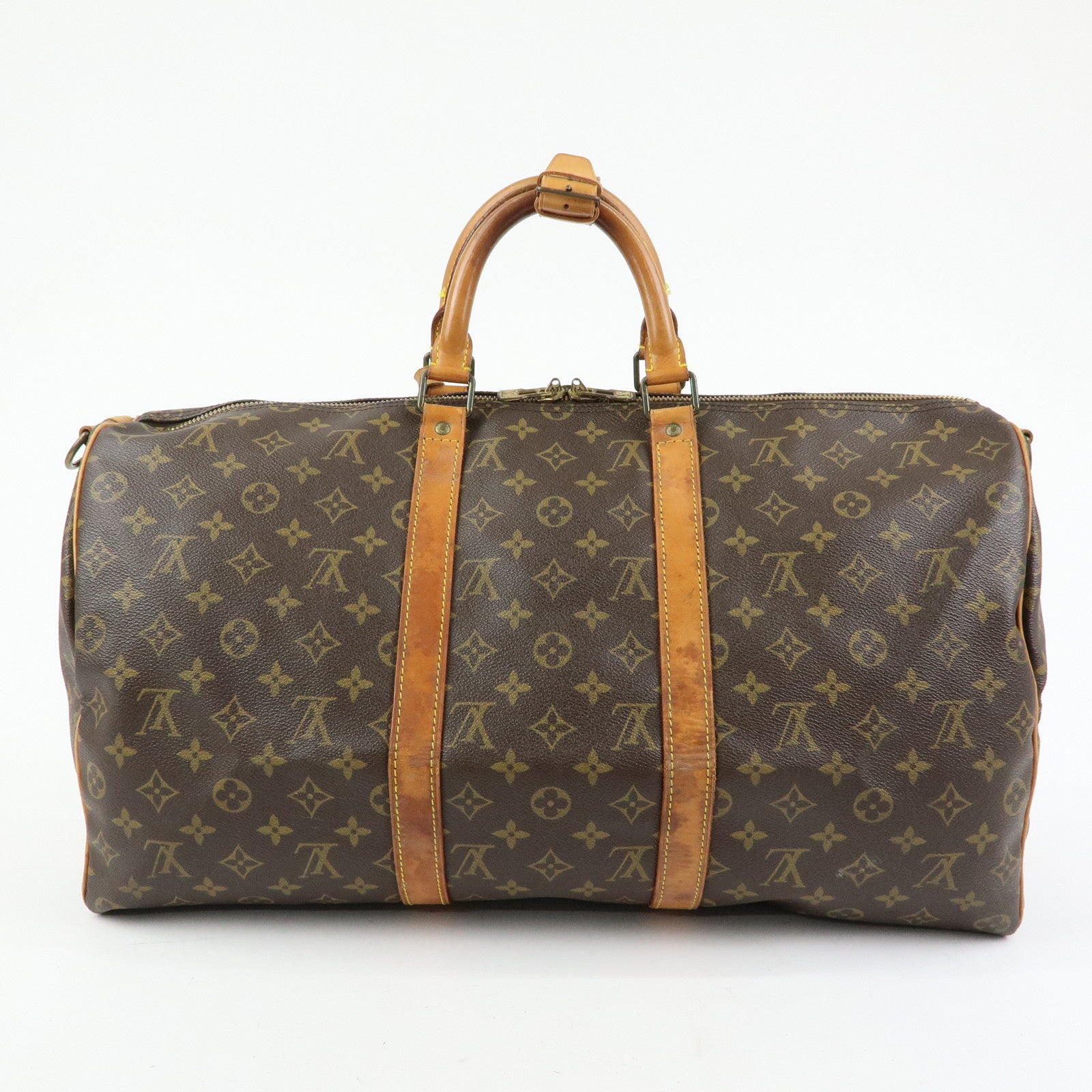 Louis Vuitton Monogram Keep All Bandouliere 50 Boston Bag M41416