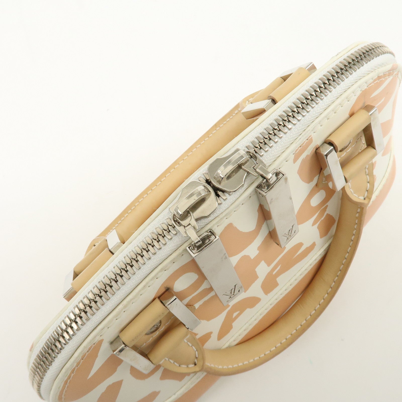 Louis Vuitton Monogram Graffiti Alma PM Hand Bag Beige Ivory M92178