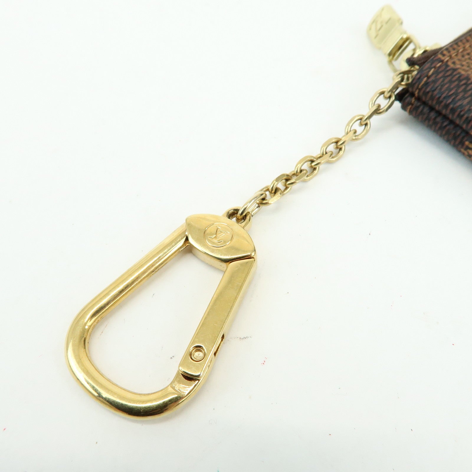 Louis Vuitton Damier Canvas Pochette Cles Damier Ebene N62658