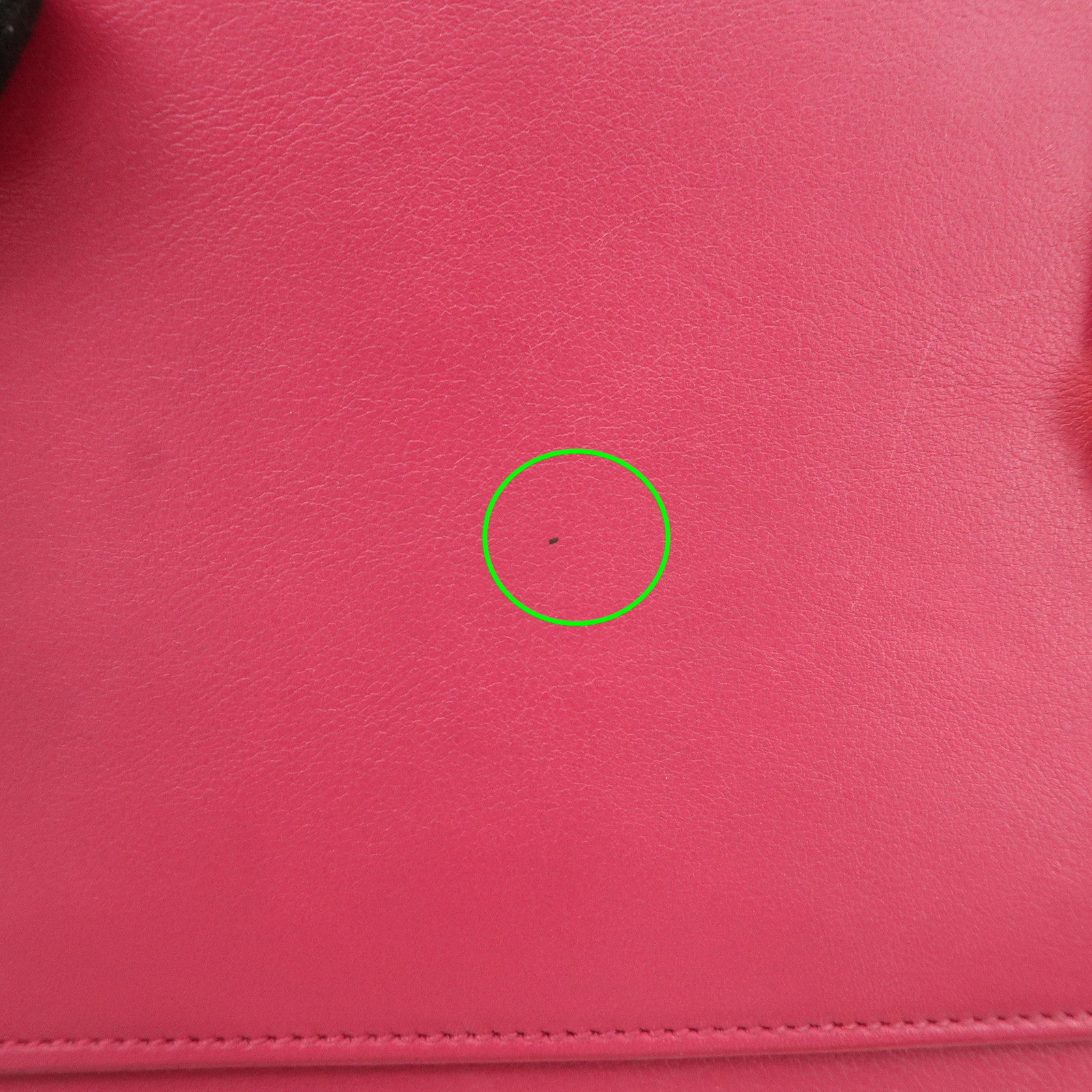 SAINT LAURENT PARIS Leather Clutch Bag Pink Gold HDW Used