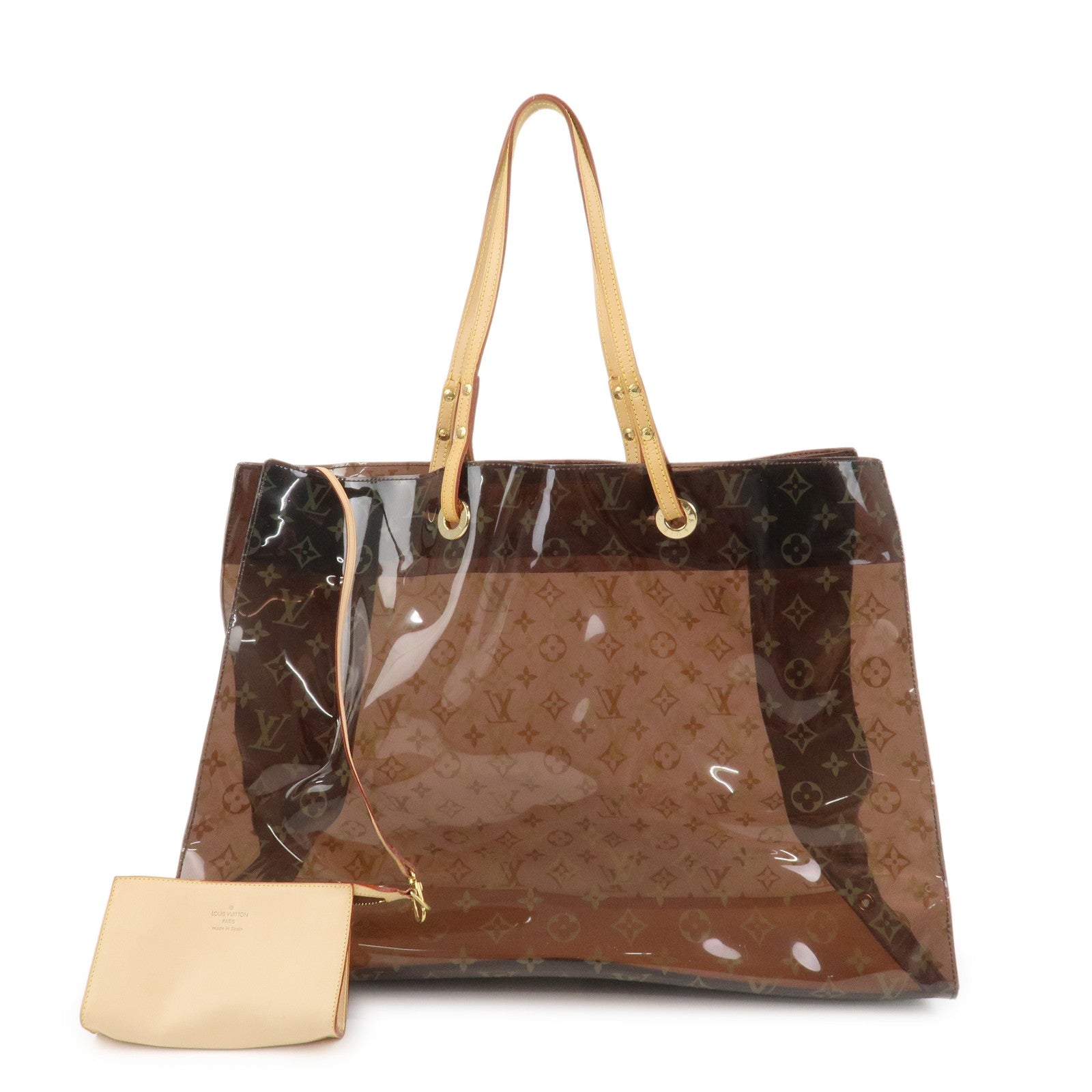 Louis Vuitton Monogram Cabas Cruise Vinyl Tote Bag Brown M50500
