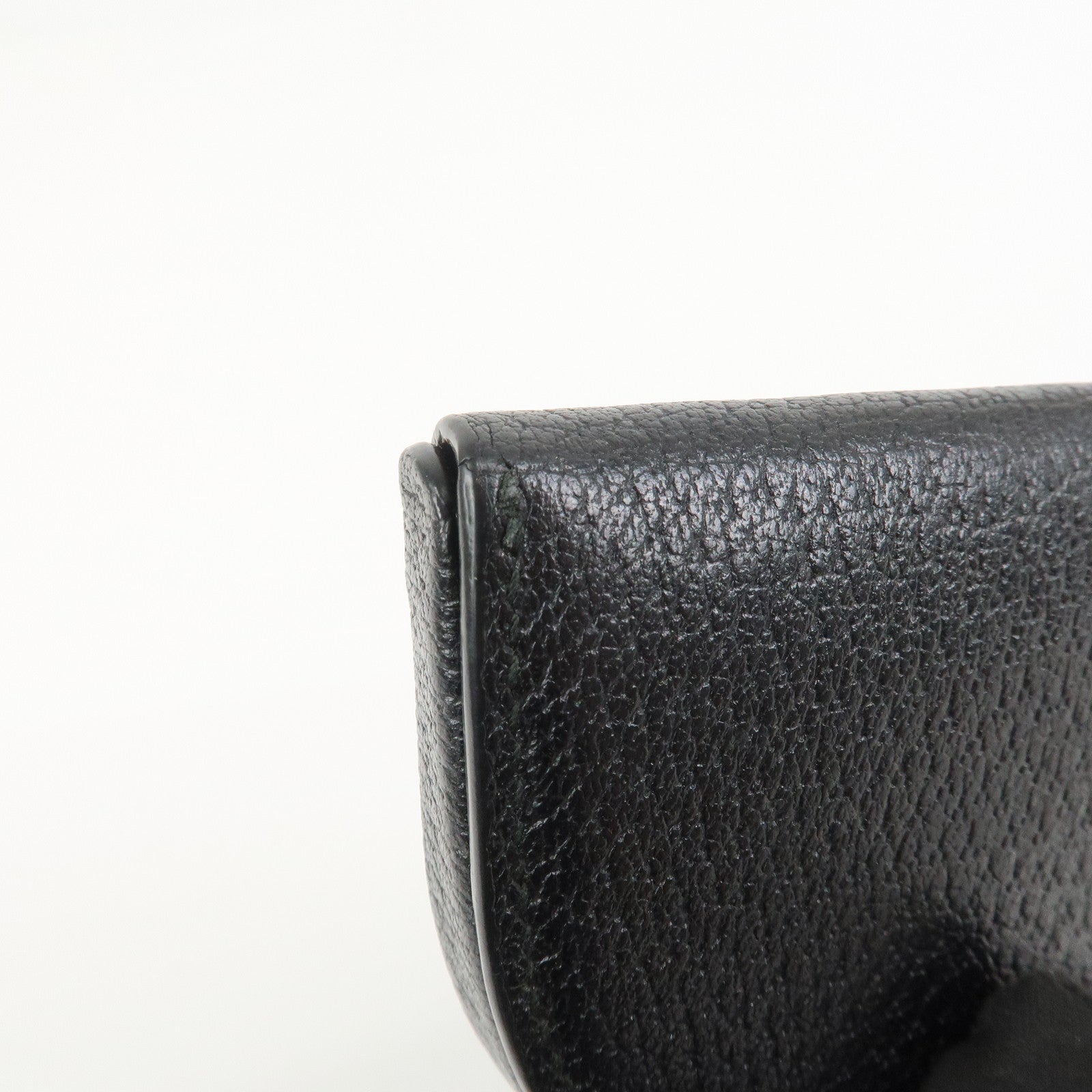 GUCCI GG Marmont Leather Compact Wallet Coin Case Black 450940