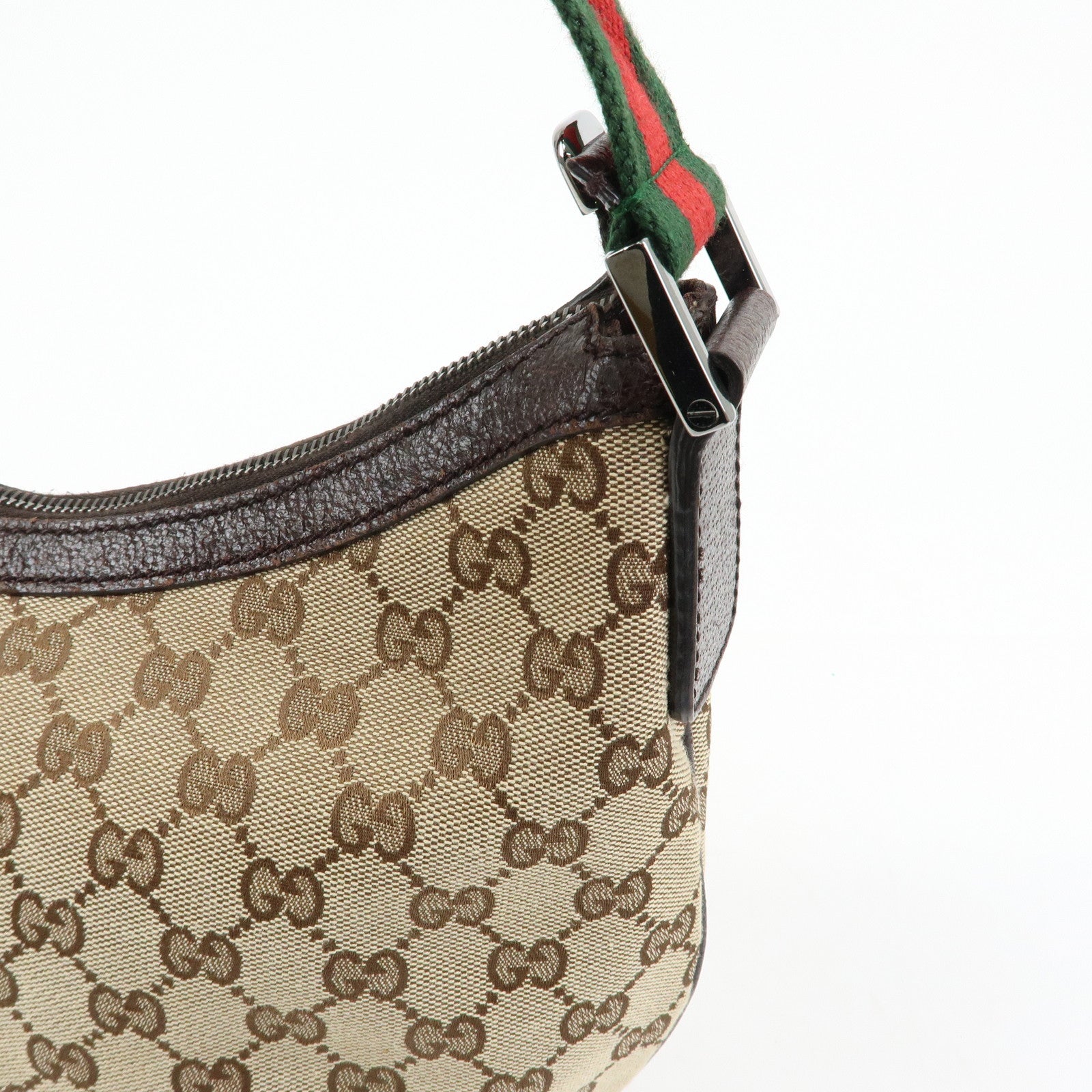 GUCCI Sherry GG Canvas Shoulder Crossbody Bag Beige Brown 181092