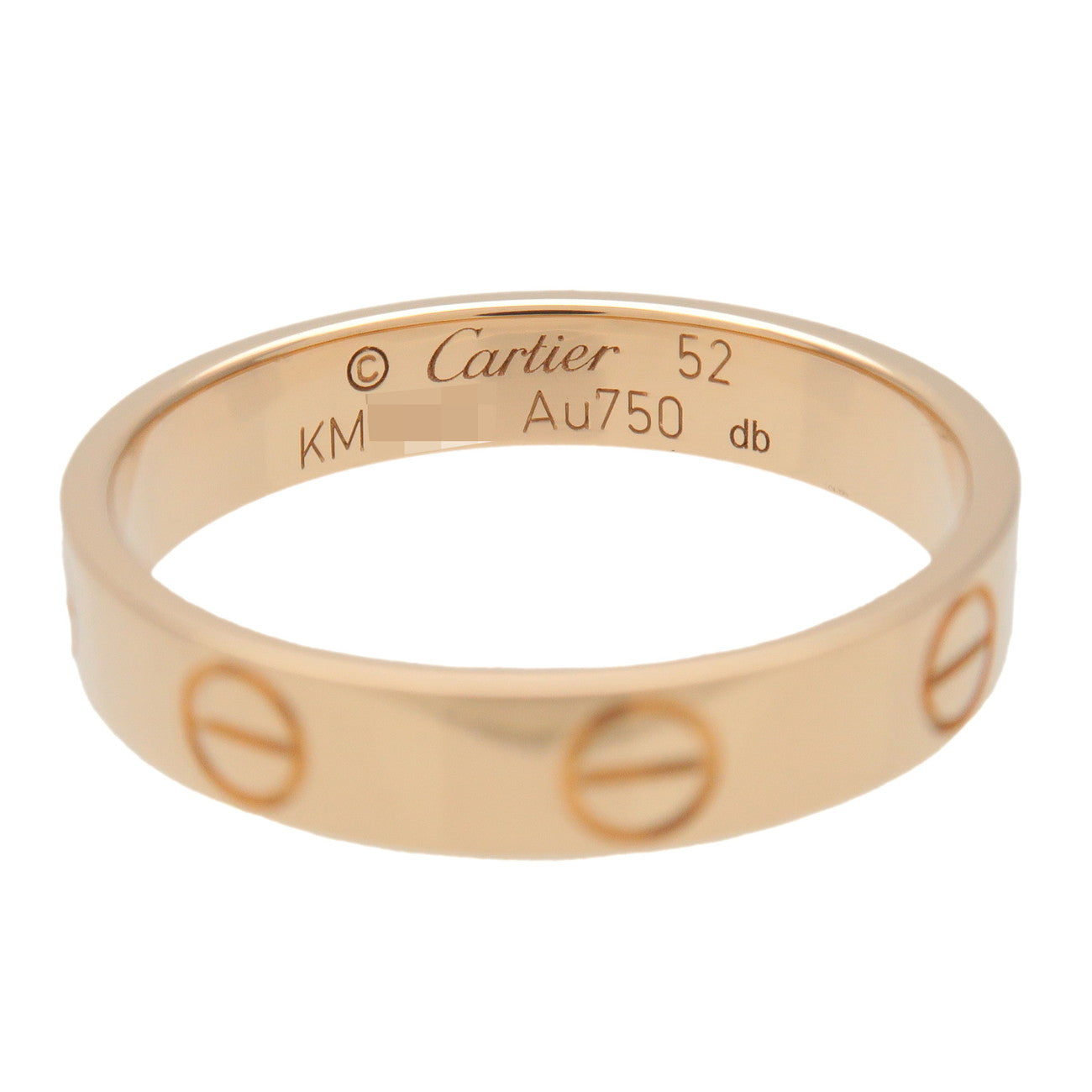 Cartier Mini Love Ring K18 750YG Yellow Gold #52 US6 EU52 HK13