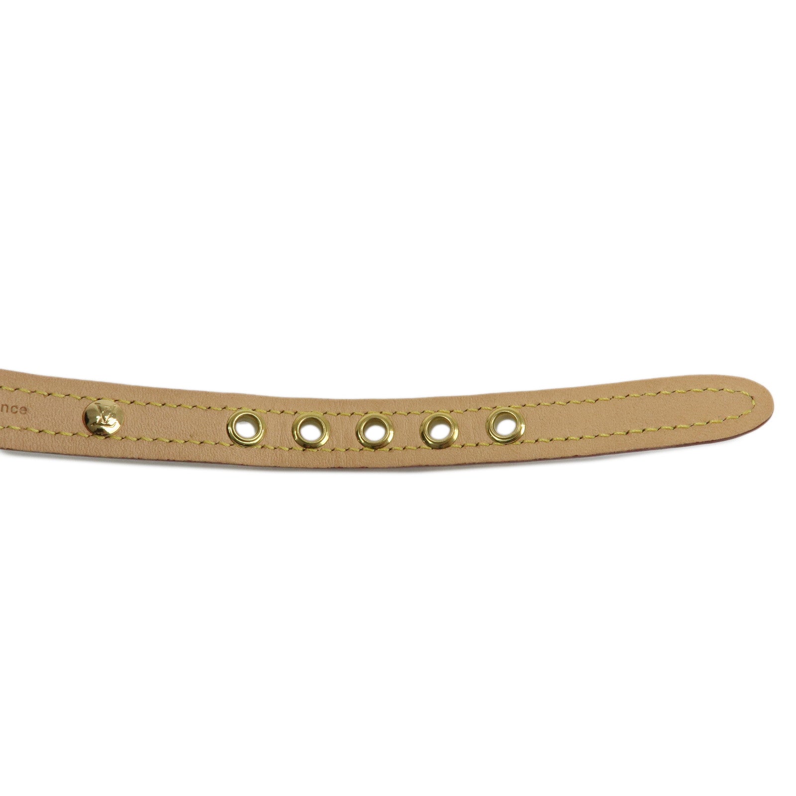Louis Vuitton Monogram Canvas Leather Dog Collar Brown M80340