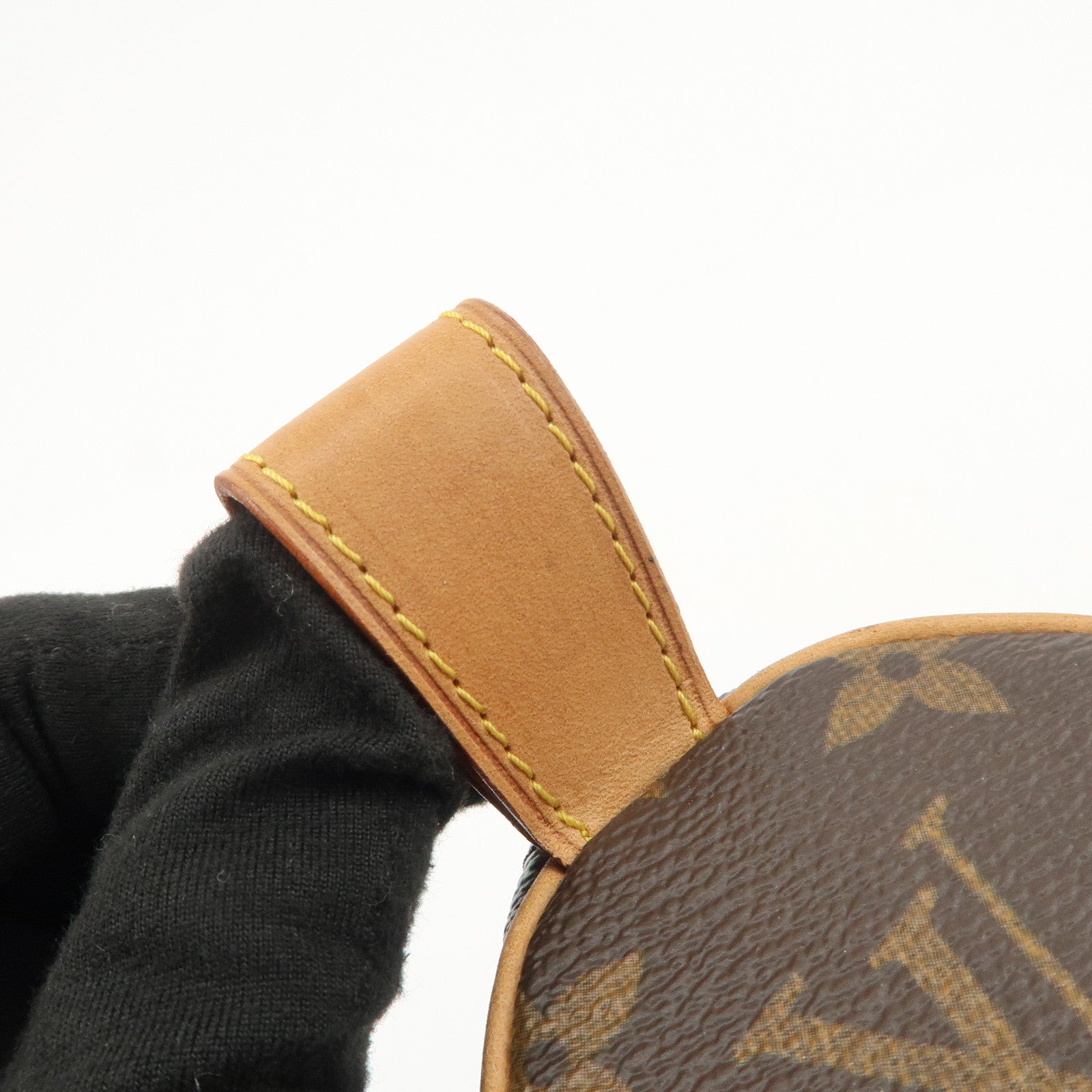 Louis Vuitton Monogram Trousse Ronde Pen Case Brown M47630