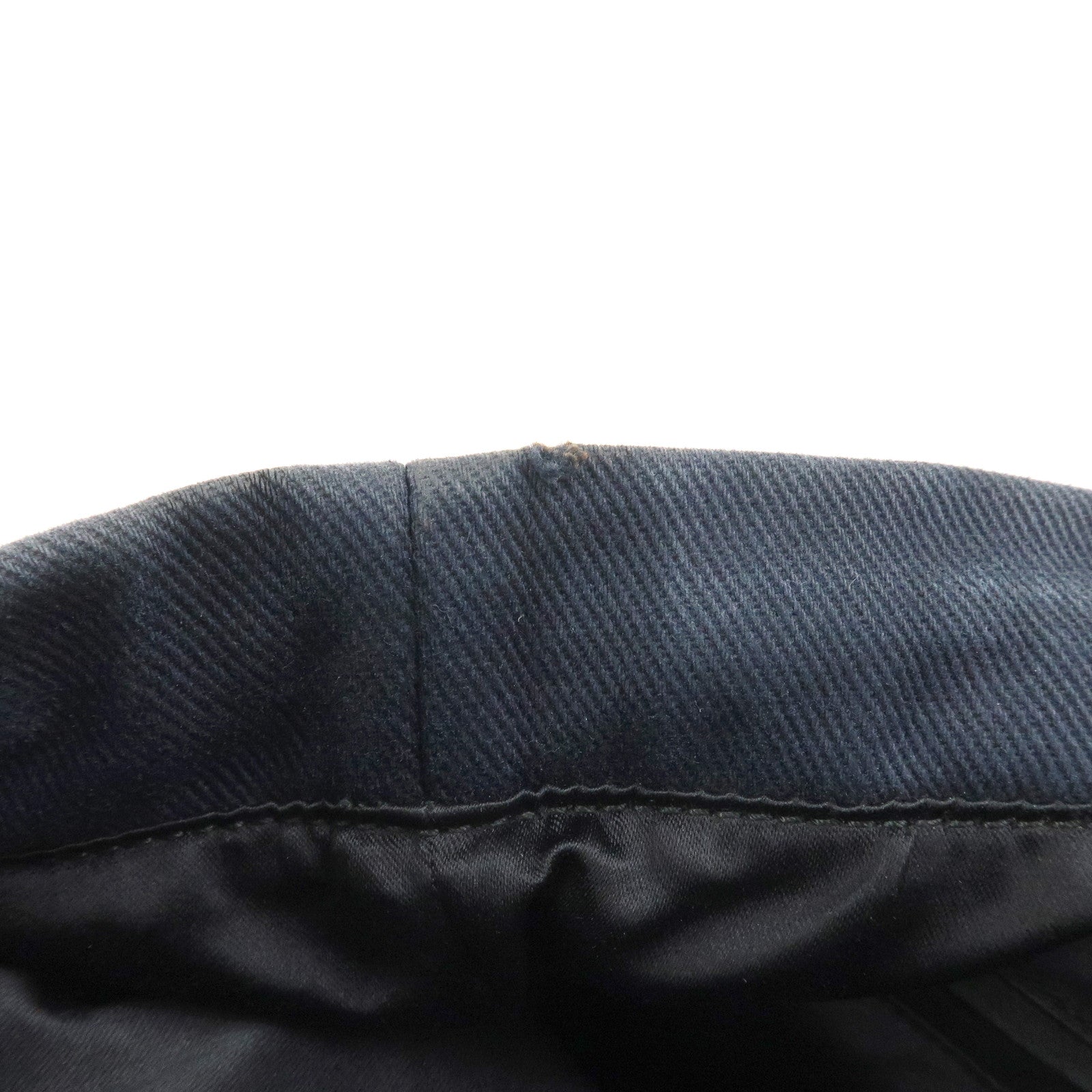 SAINT LAURENT PARIS Canvas Leather Tote Bag Shoulder Bag Navy