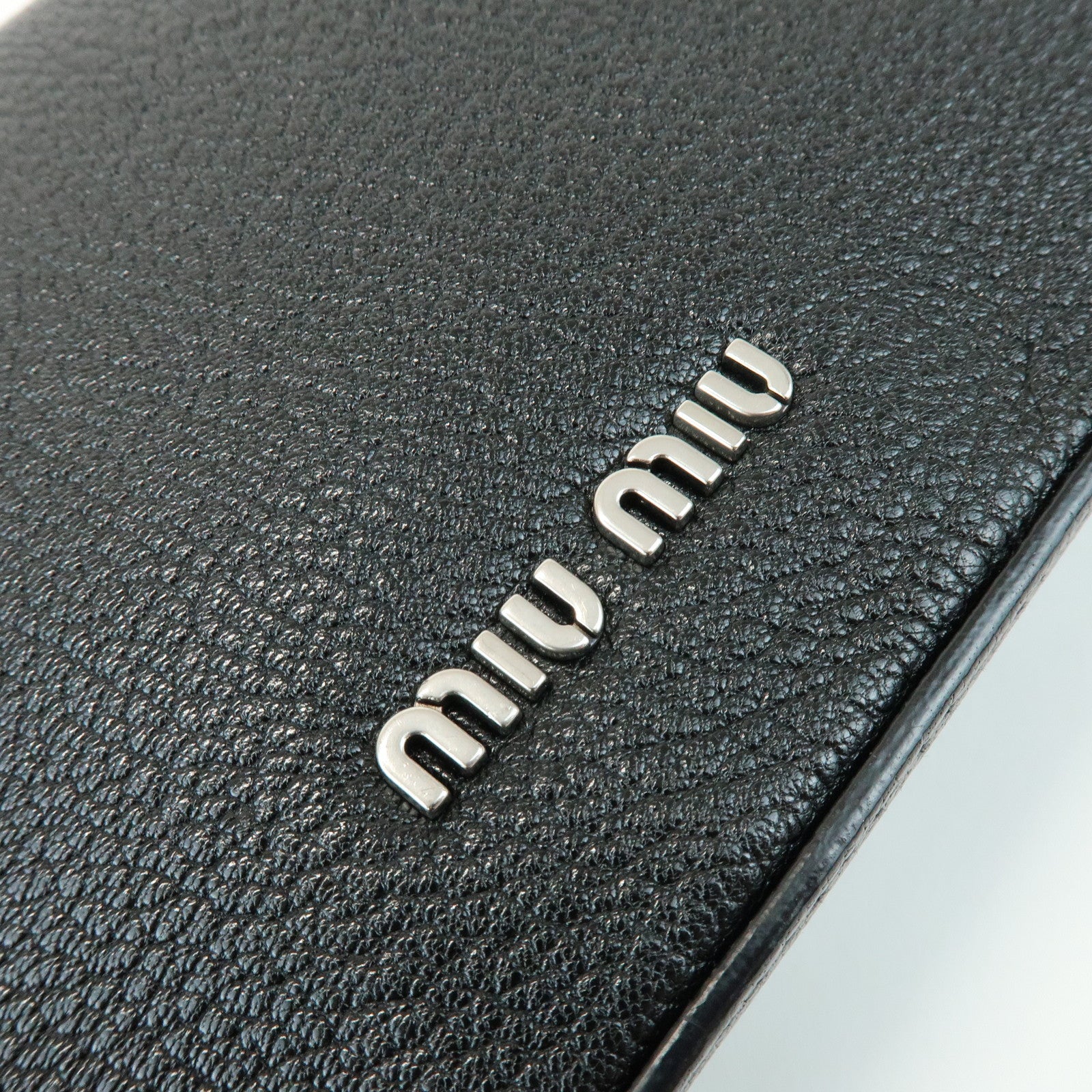 MIU MIU Chain Shoulder Bag Crossbody Bag Black 5BD153