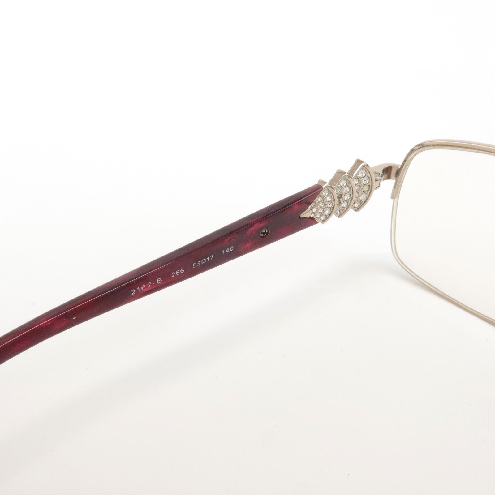 BVLGARI Metal Plastic Diva Glasses Red 2162B 266 Used