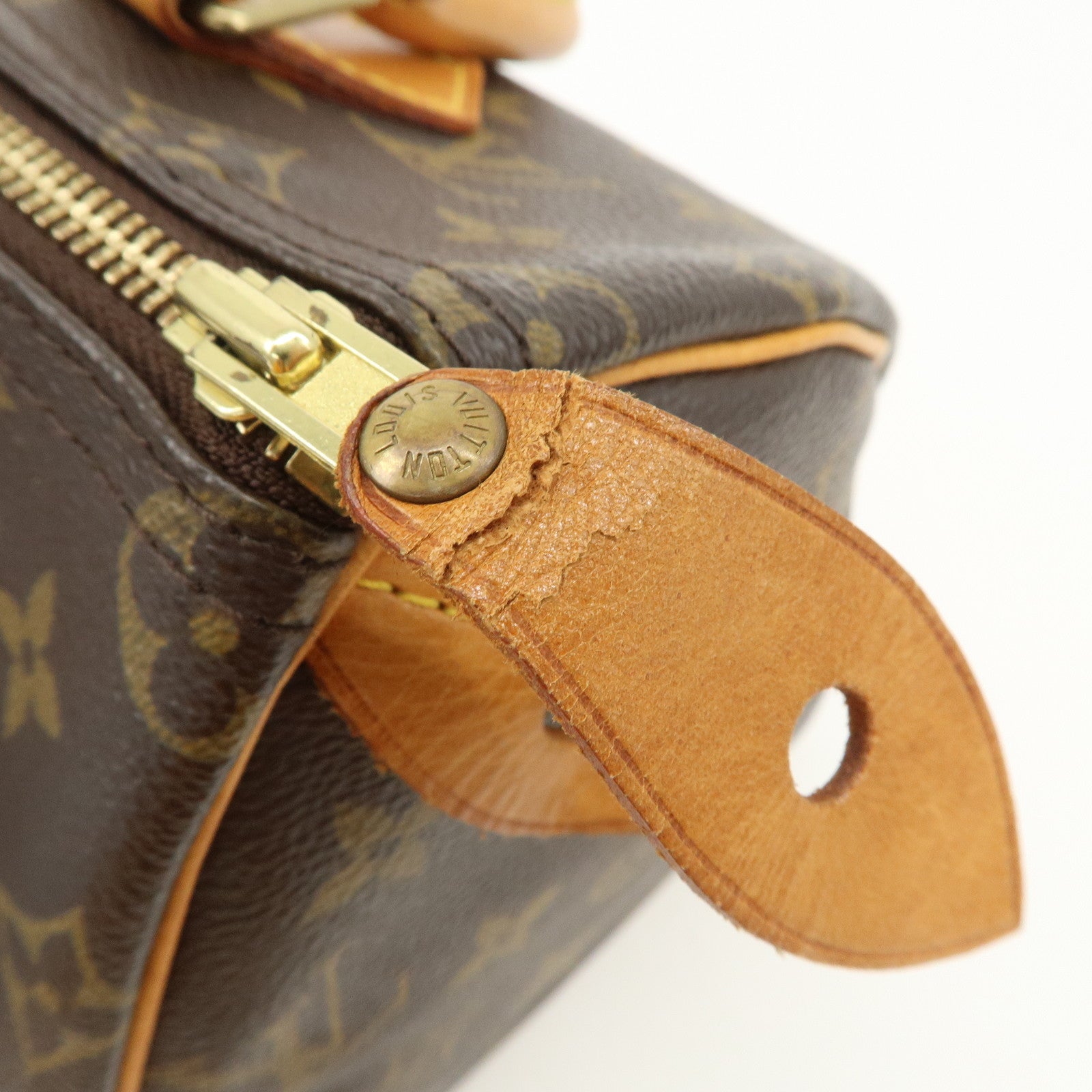 Louis Vuitton Monogram Speedy 25 Boston Bag Hand Bag Brown M41528
