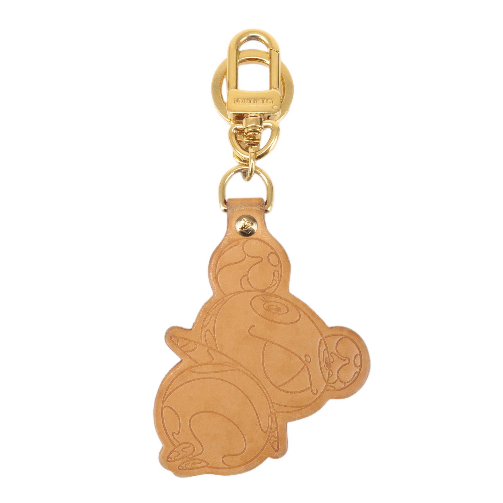 Louis Vuitton Porte Cles Panda Bag Charm Natural Gold M62637 Used