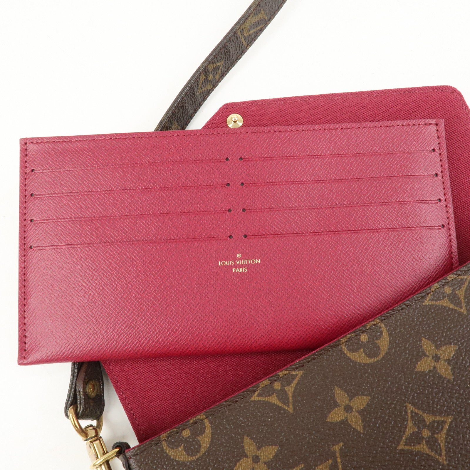 Louis Vuitton Monogram Pochette Felicie Shoulder Bag Brown M61276