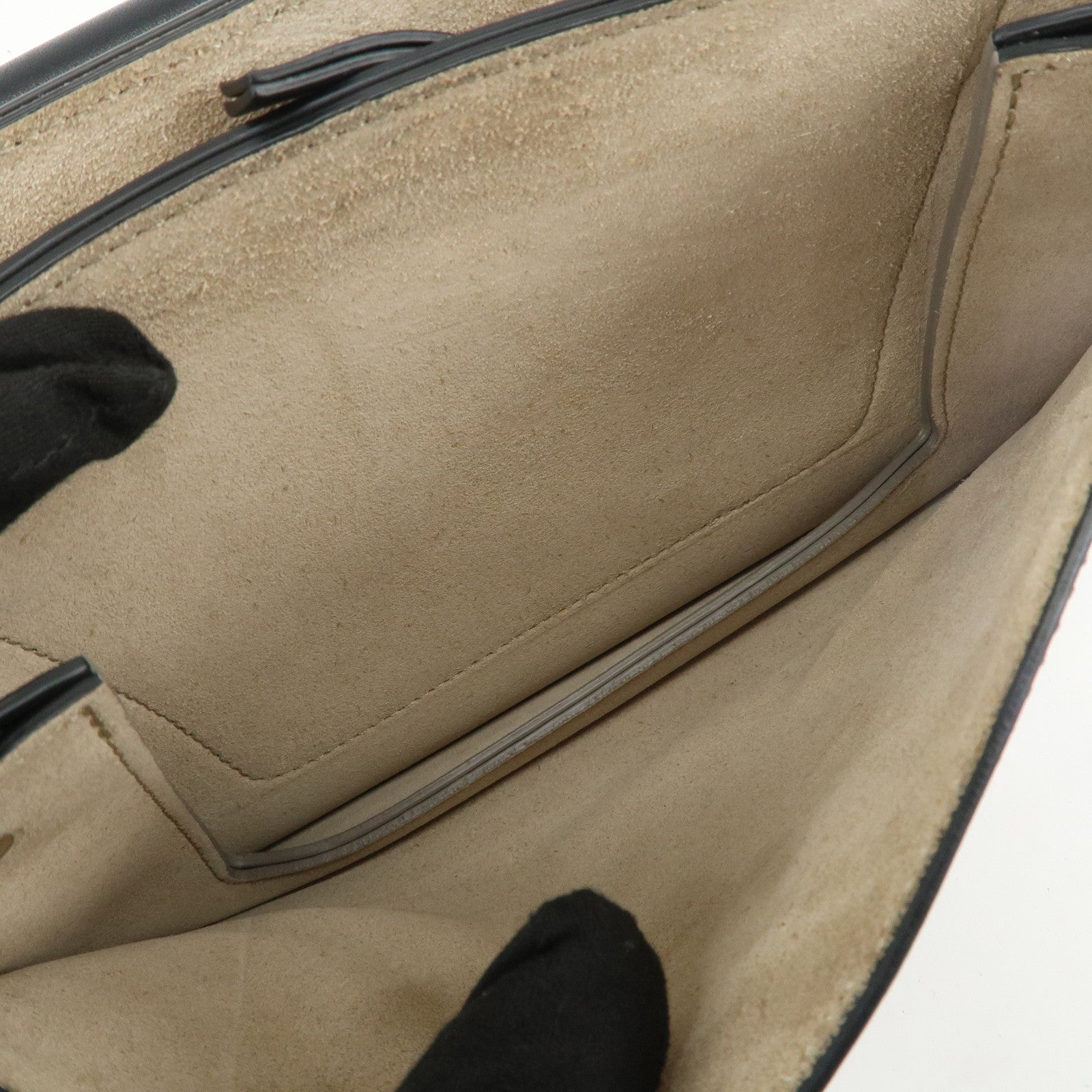 Chloe Faye Suede Leather 2Way Bag Hand Bag Shoulder Bag Black