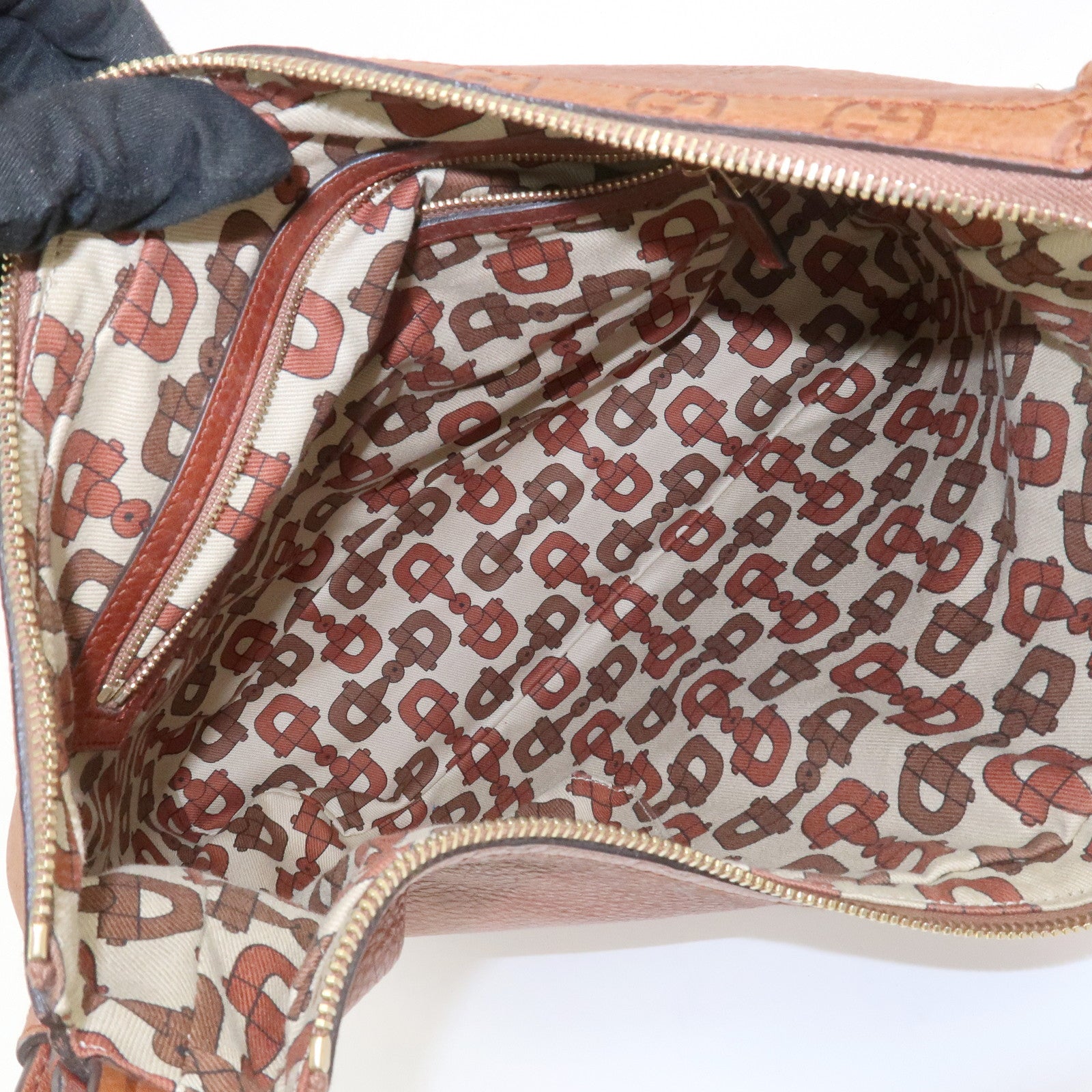 GUCCI Guccissima Leather Shoulder Bag Hand Bag Brown 181515