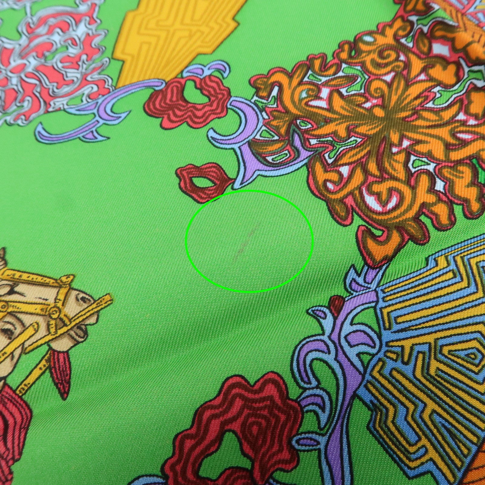 HERMES HERMES Carre 90 Silk 100% Scarf ART des STEPPES Navy