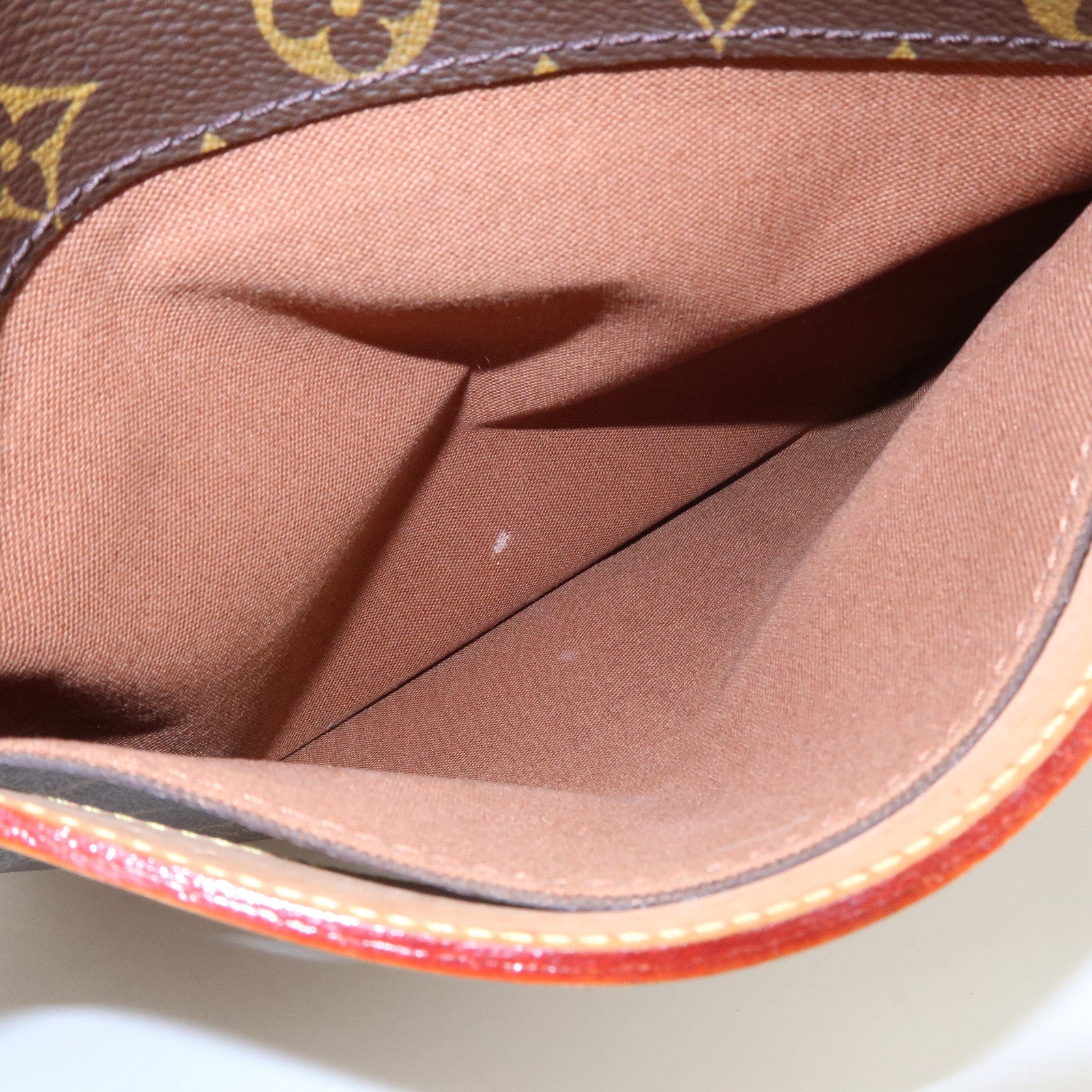 Louis Vuitton Monogram Abbesses Messenger Shoulder Bag Brown M45257