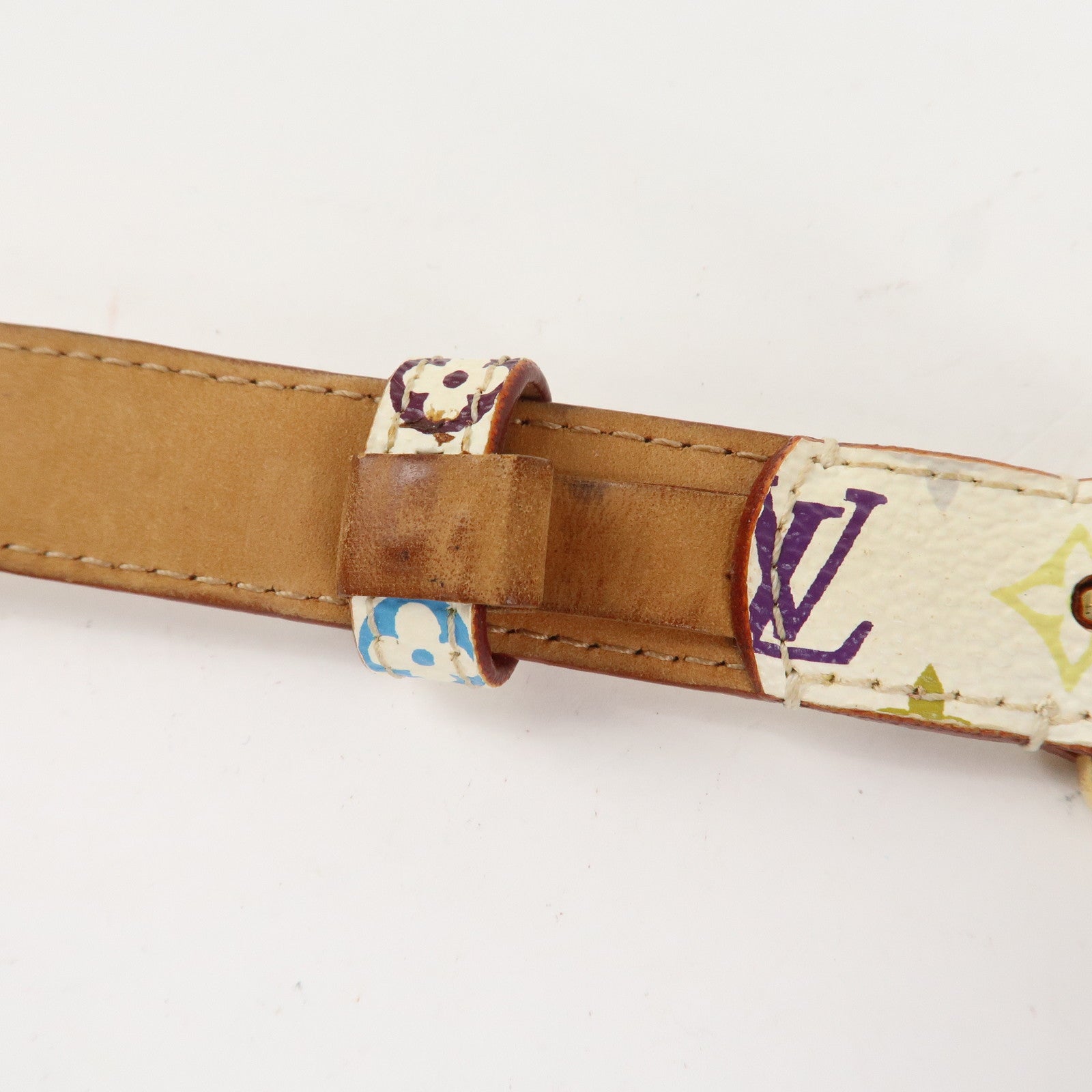 Louis Vuitton Ceinture Monogram Multicolor Leather Belt M9272W Used