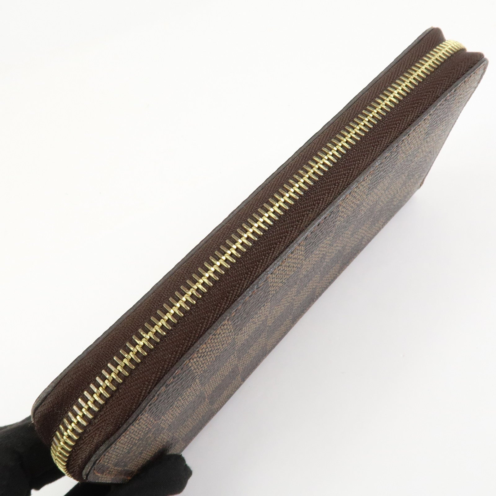 Louis Vuitton Damier Round Zippy Wallet Old Style Brown N60015