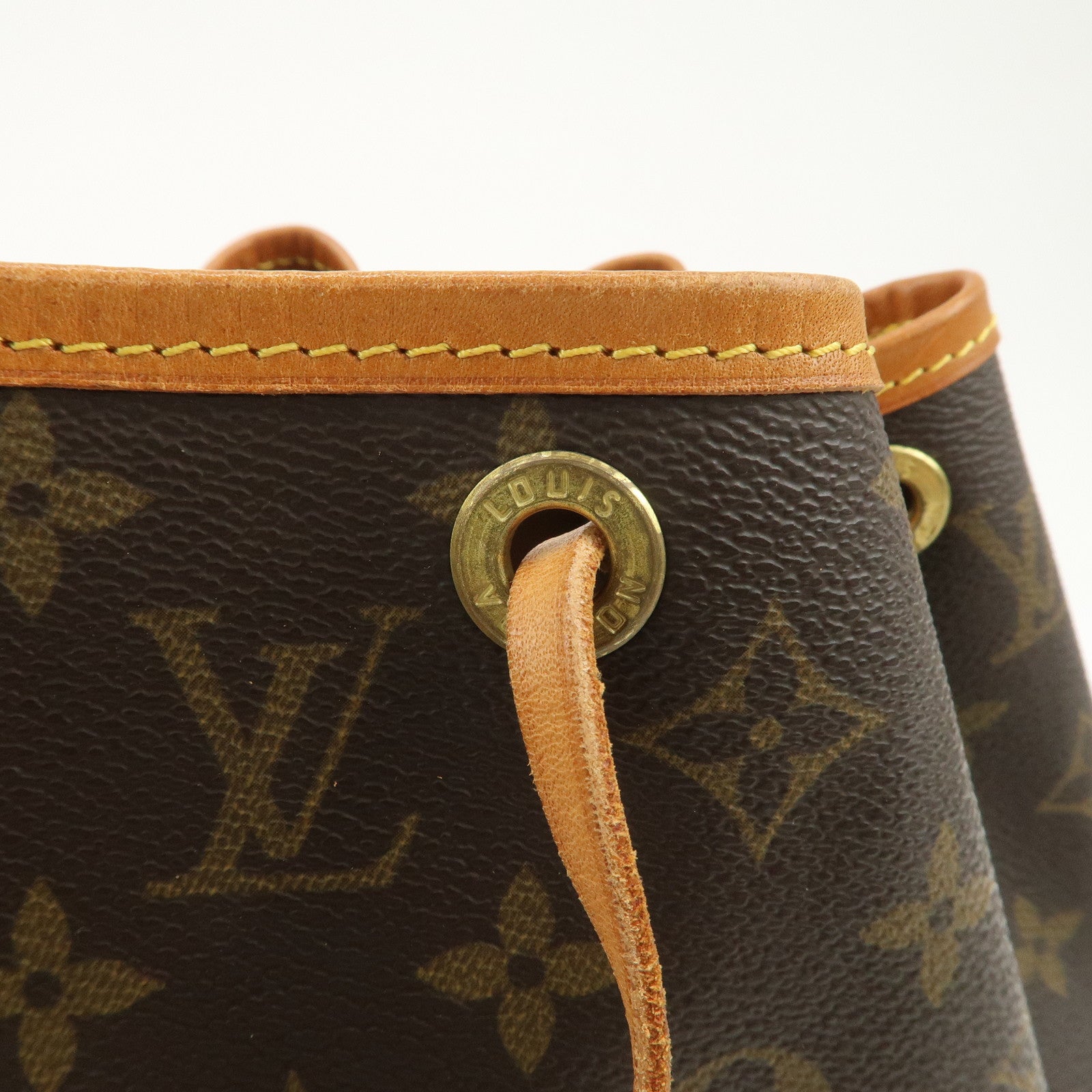 Louis Vuitton Monogram Petit Noe Shoulder Bag Brown M42226