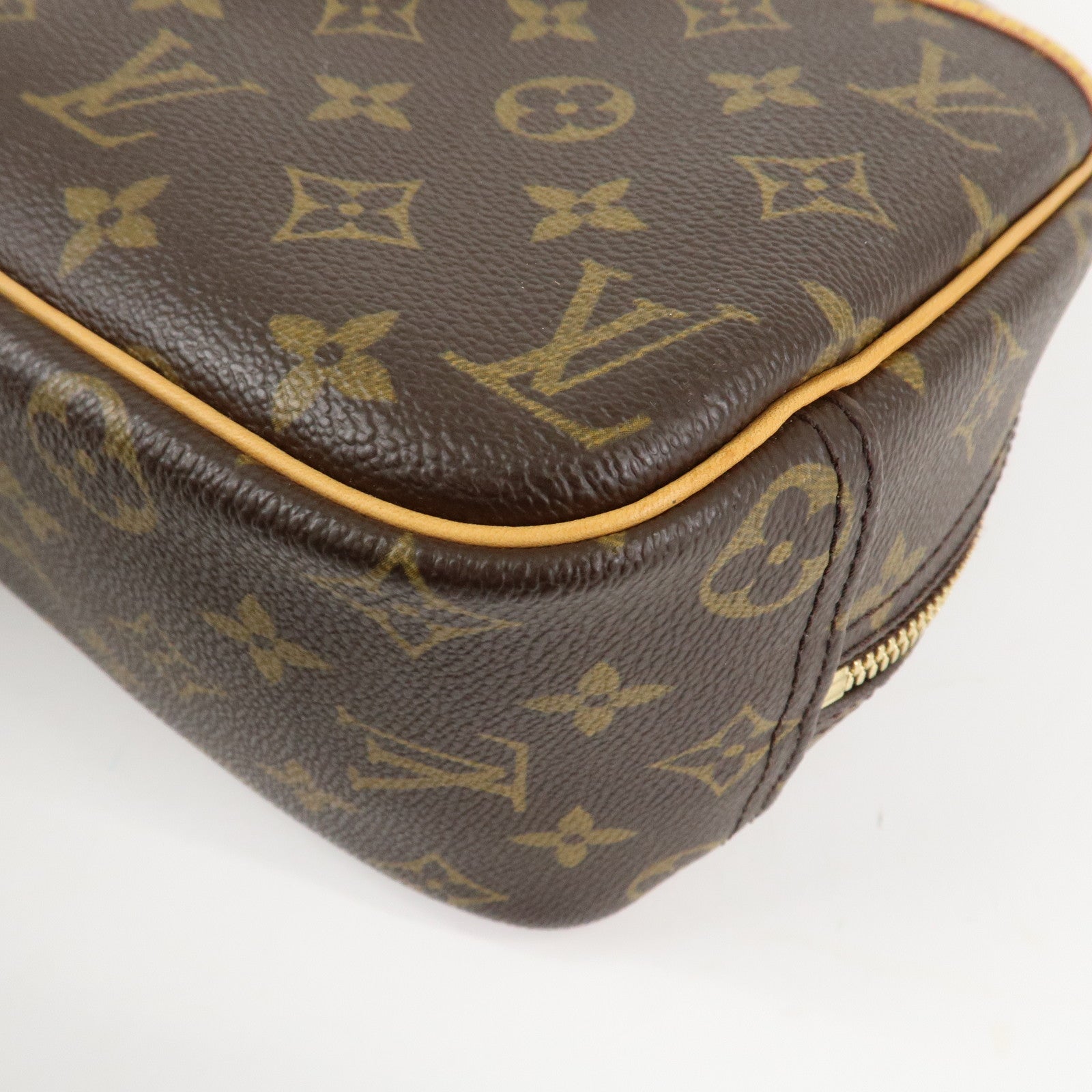 Louis Vuitton Monogram Trueville Hand Bag Brown M42228 Used