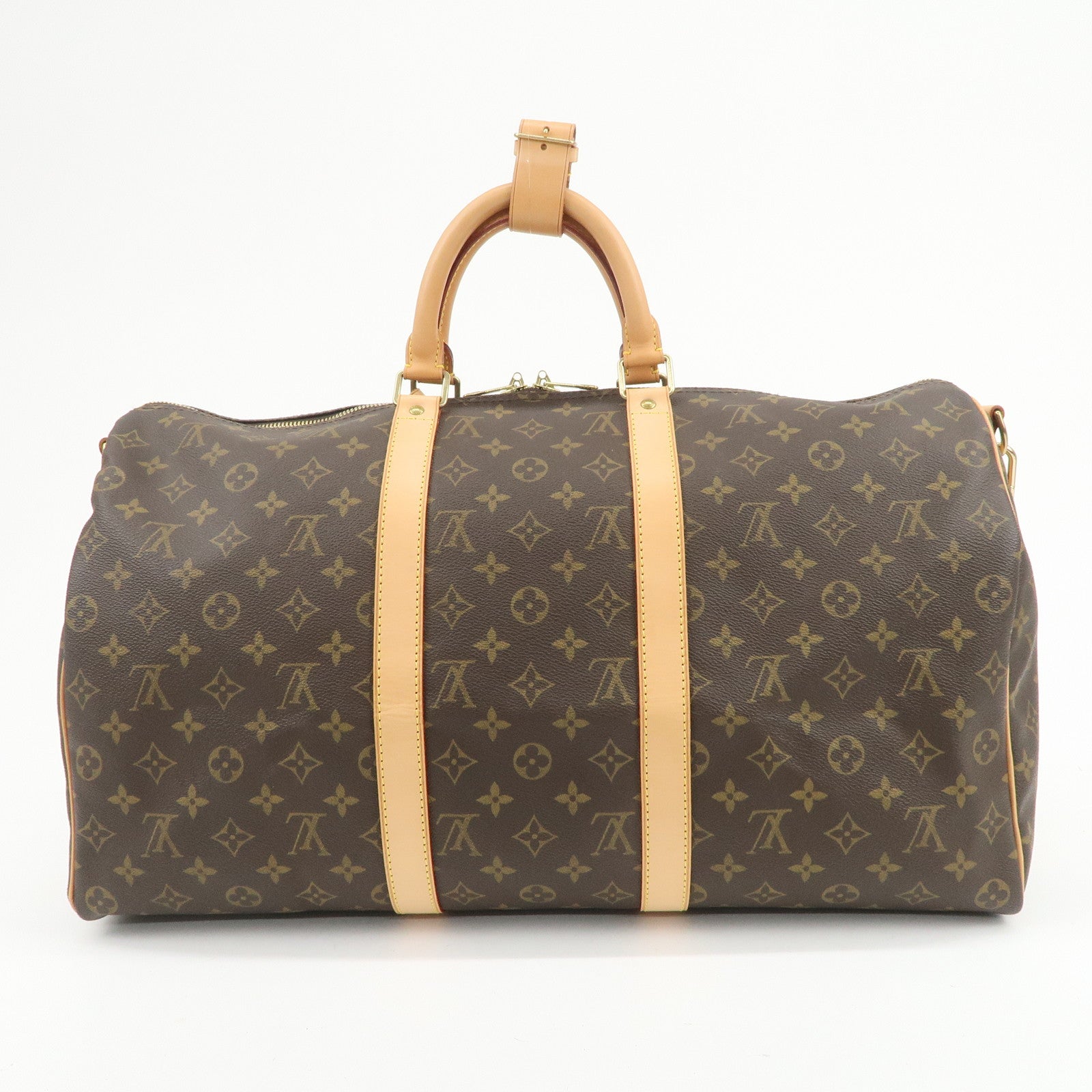 Louis Vuitton Monogram Keep All Bandouliere 50 Boston Bag M41416