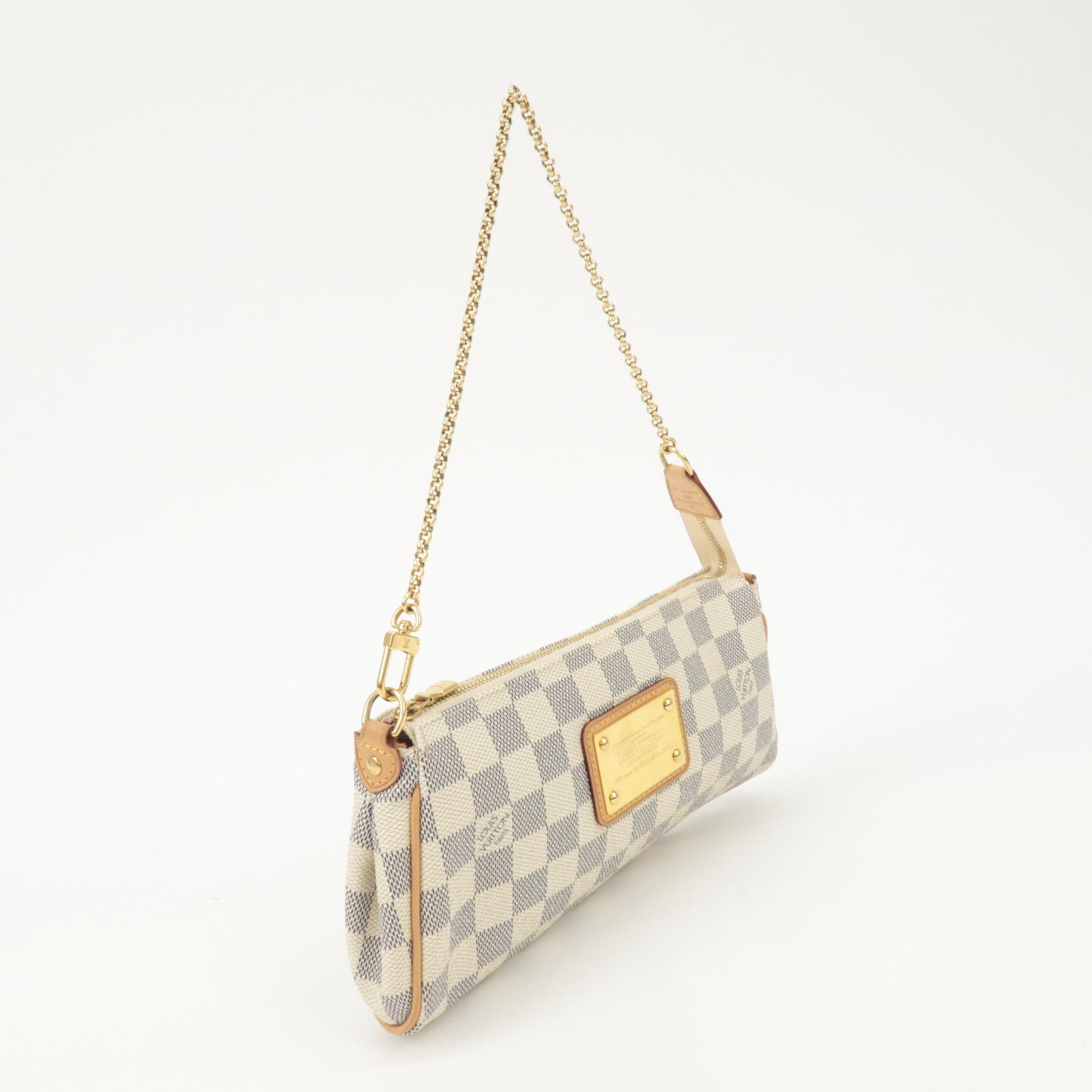 Louis Vuitton Damier Azur Eva 2Way Bag Pouch Shoulder Bag N55214 Used