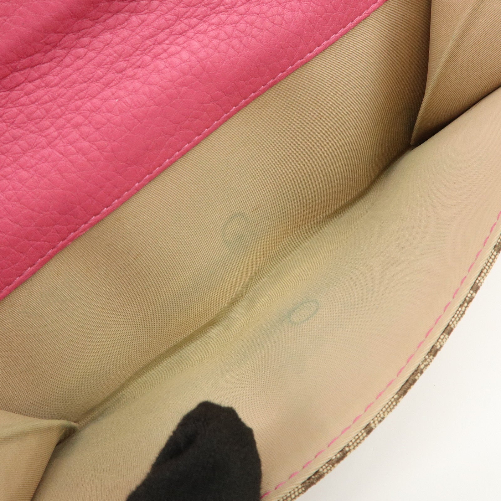 Christian Dior Trotter Street Chic Canvas Leather Long Wallet Pink