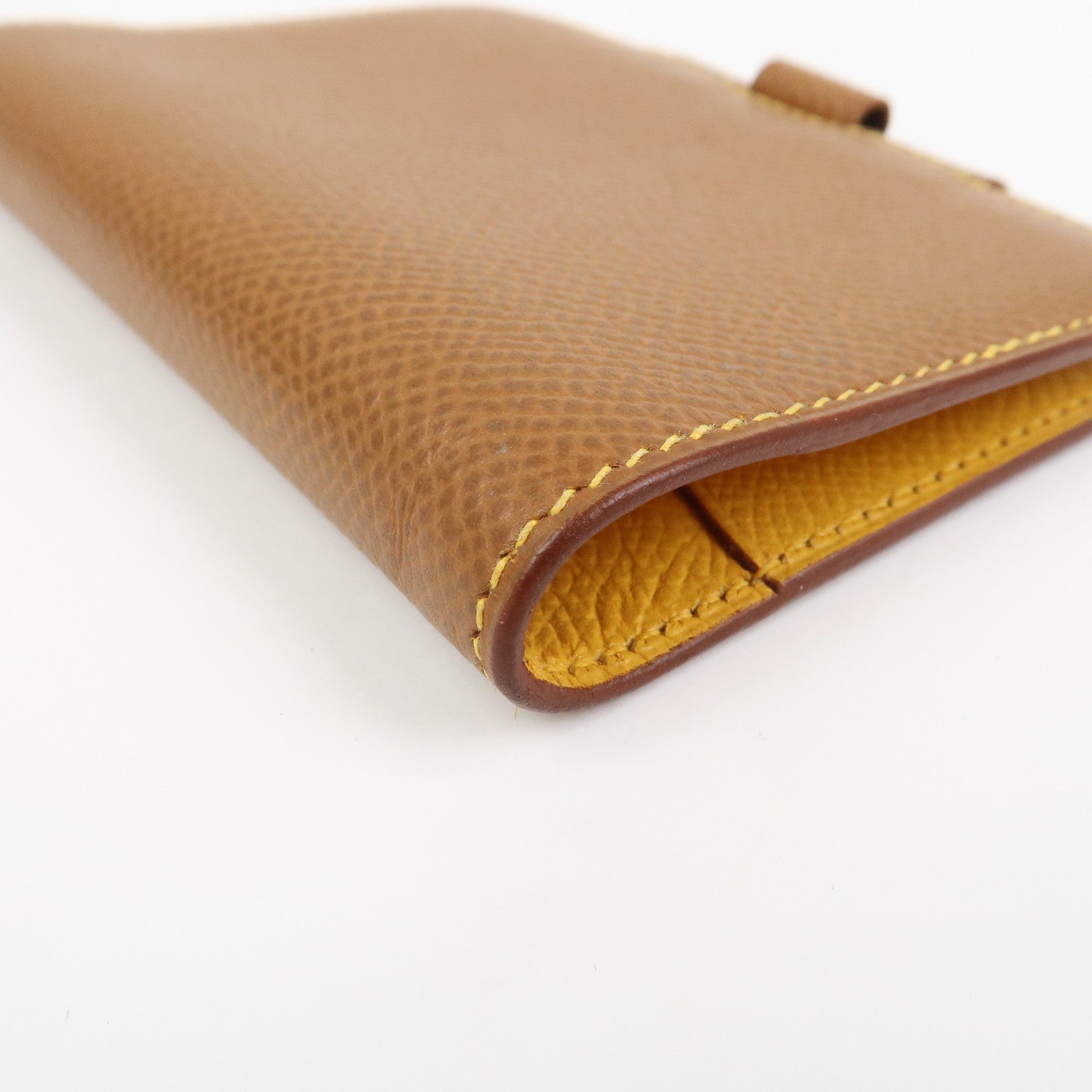 HERMES Agenda PM Leather Planner Cover □B Stamped Gold