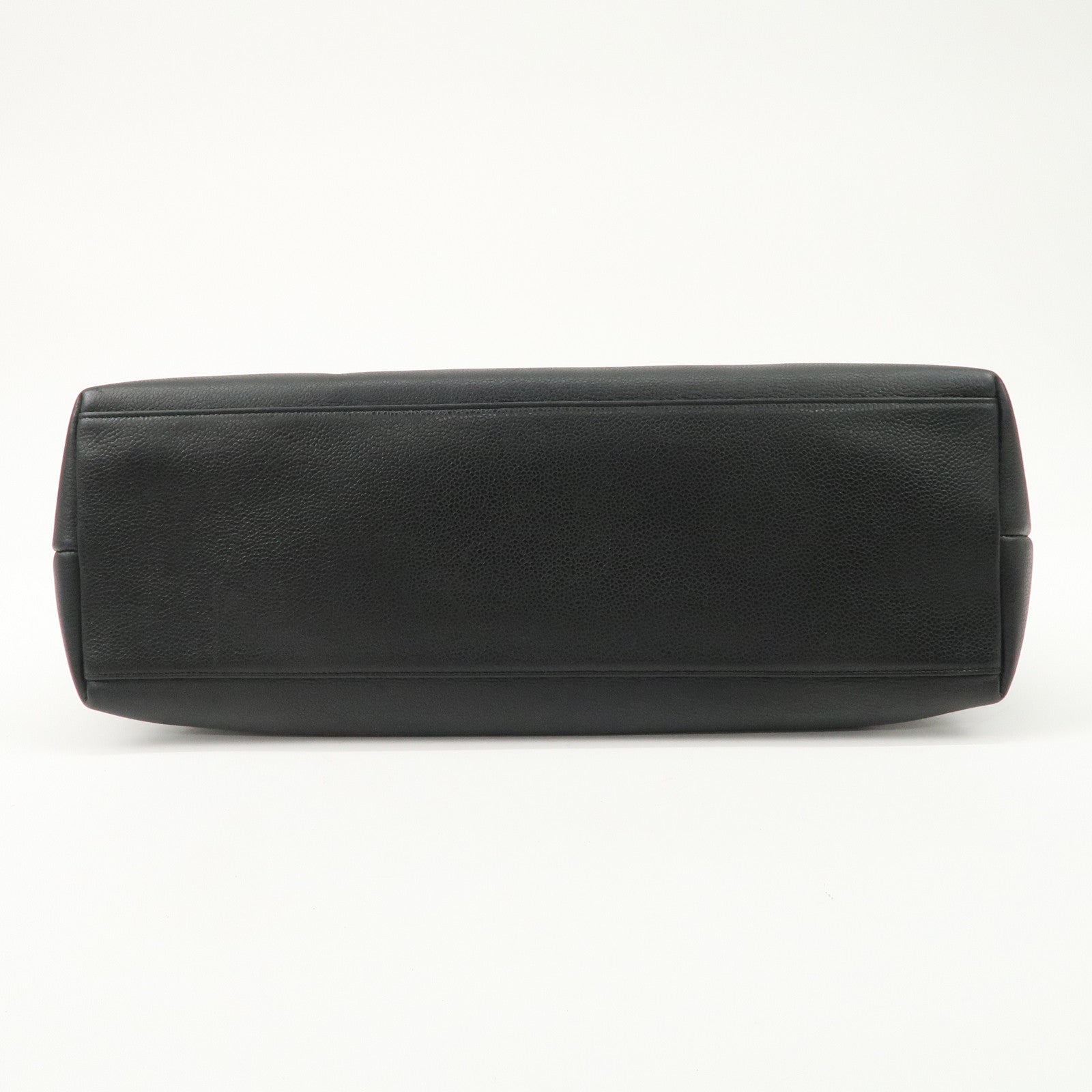 CHANEL COCO Mark COCO Ball Leather Chain Tote Bag Black A03578