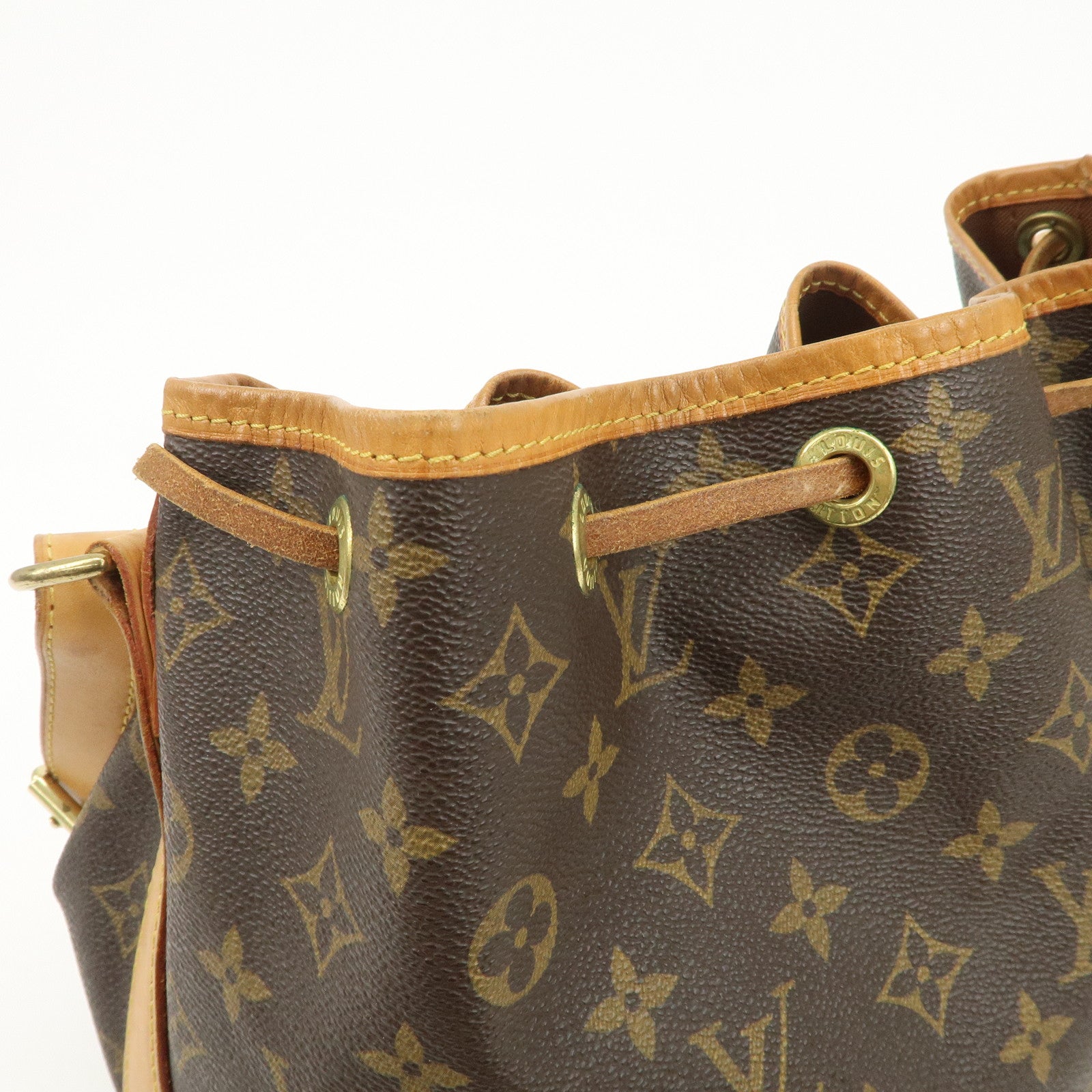 Louis Vuitton Monogram Canvas Petit Noe Shoulder Bag Brown M42226