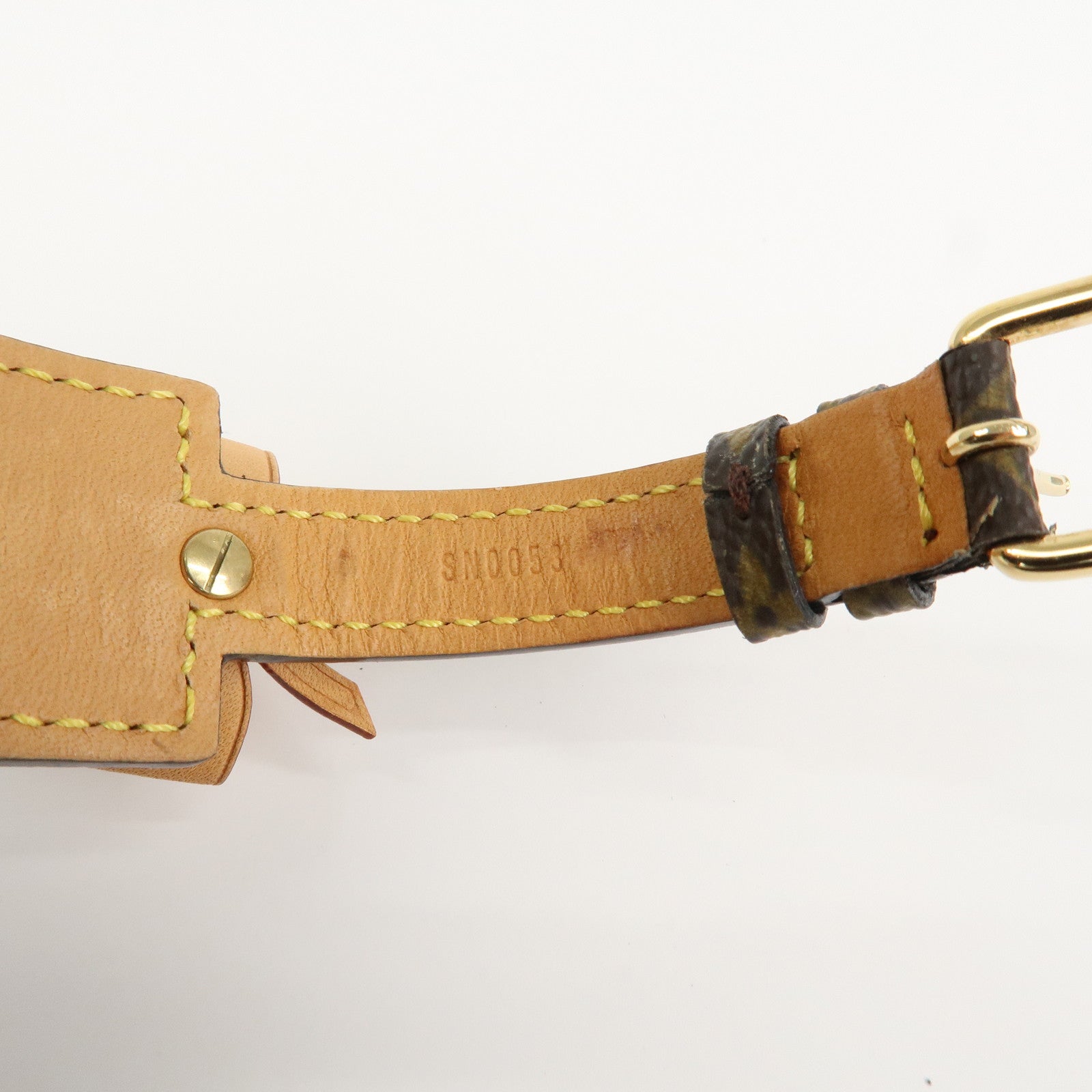 Louis Vuitton Monogram Porte Address Bracelet Brown M92577
