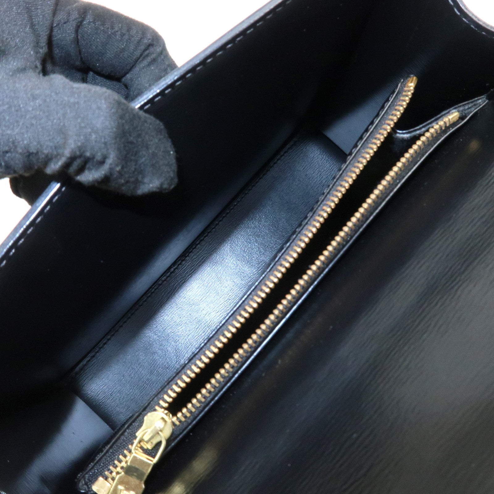 Louis Vuitton Epi Leather Malesherbes Hand Bag Noir M52372