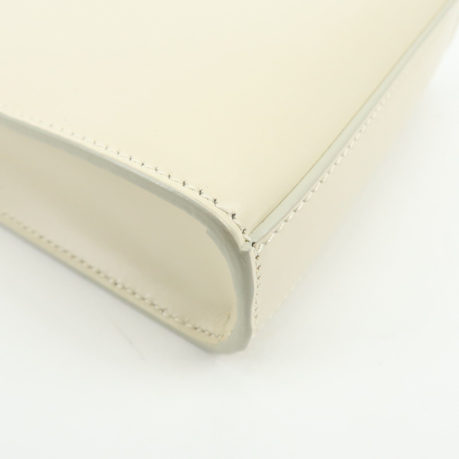 JIL SANDER Leather Shoulder Bag Crossbody Bag Ivory