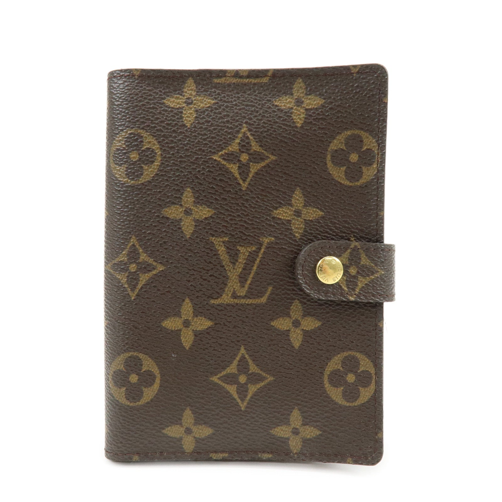 Louis Vuitton Monogram Agenda PM Planner Cover Brown R20005