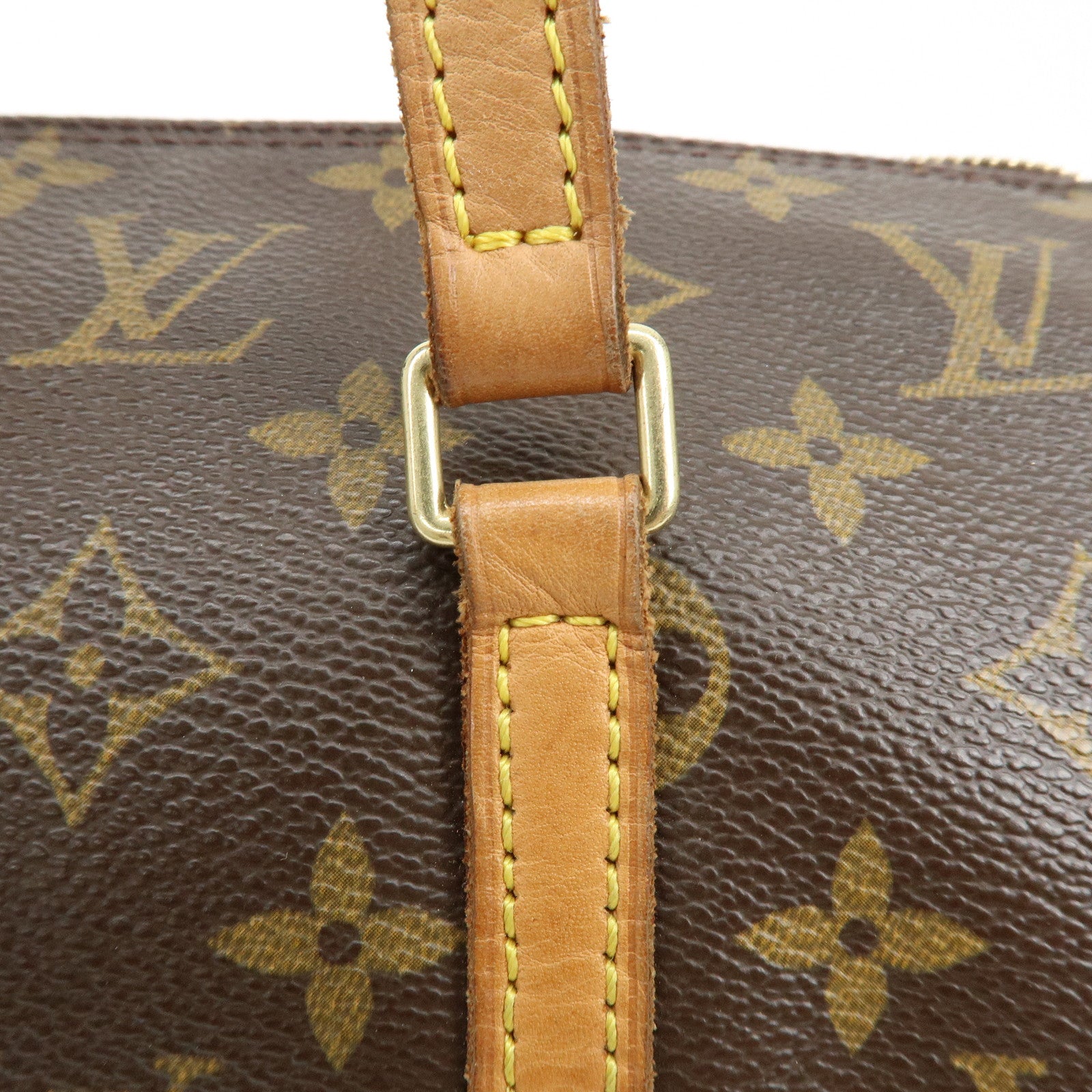 Louis Vuitton Monogram Papillon 30 Hand Bag Brown M51385