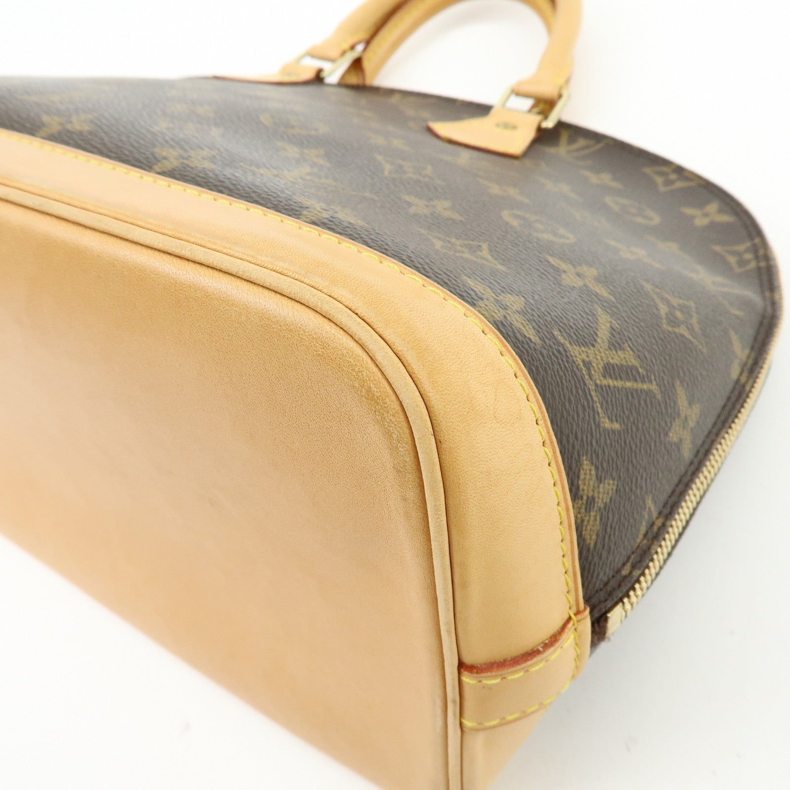 Louis Vuitton Monogram Canvas Alma Hand Bag Brown M51130