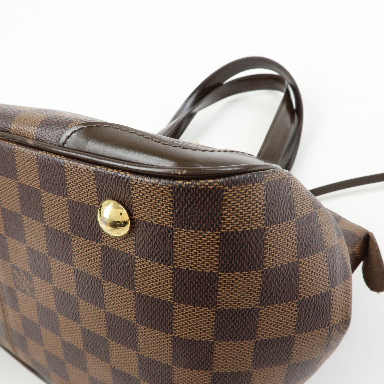 Louis Vuitton Damier Ebene Verona PM Hand Bag Brown N41117