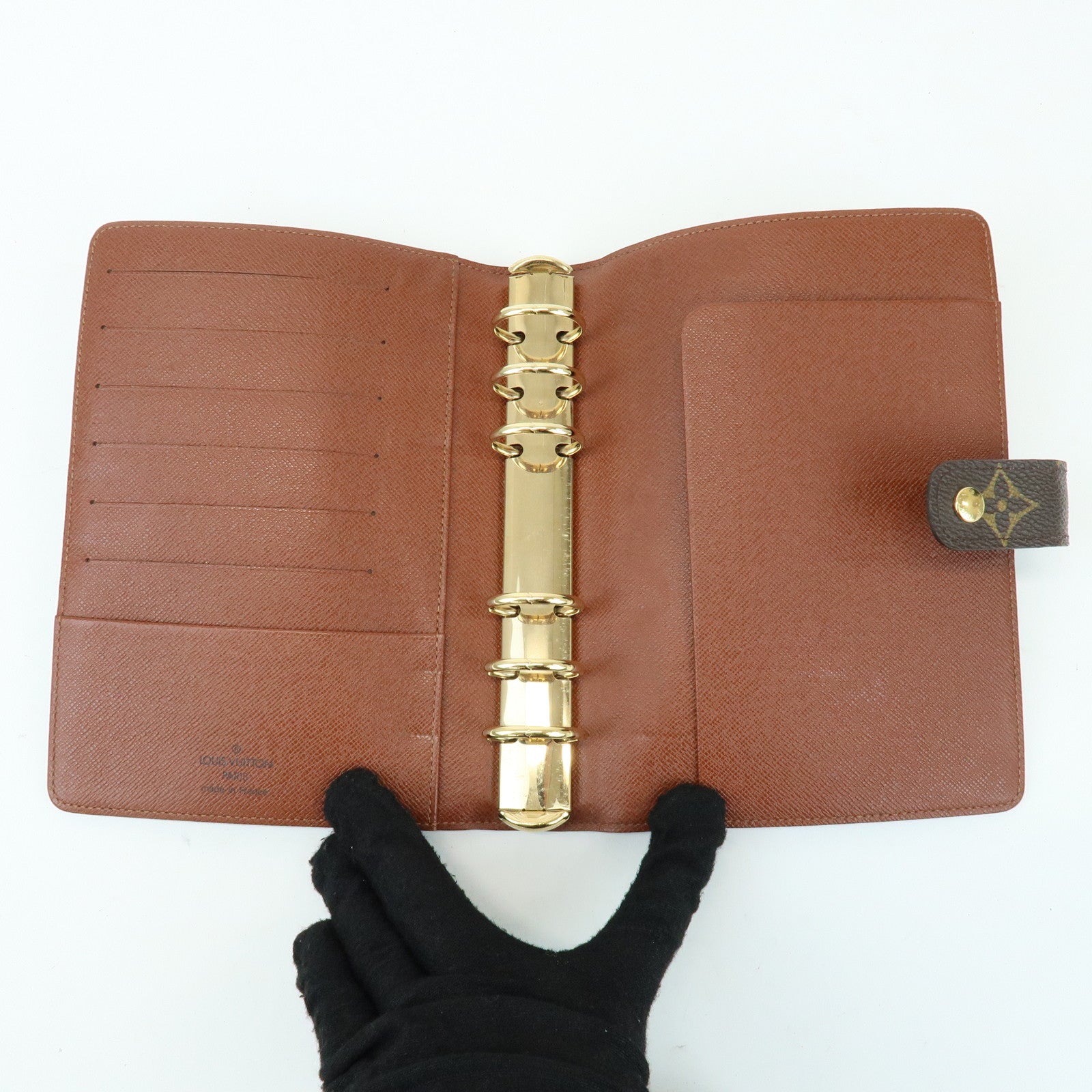 Louis Vuitton Monogram Agenda MM Planner Cover Brown R20105