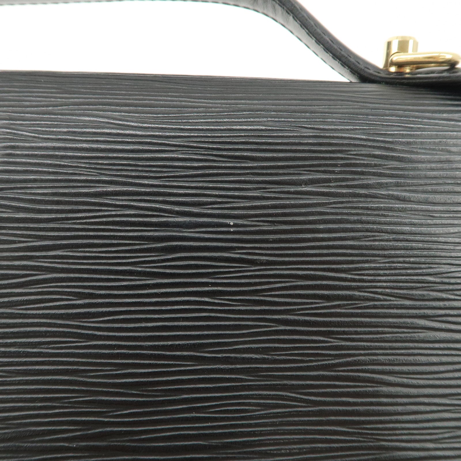 Louis Vuitton Epi Monseau 2Way Shoulder Bag Hand Bag Black M52122 Used