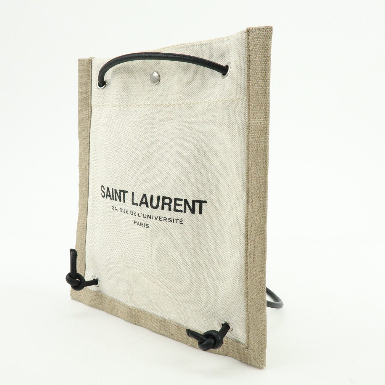 SAINT LAURENT PARIS Canvas Leather Shoulder Crossbody Bag 710272
