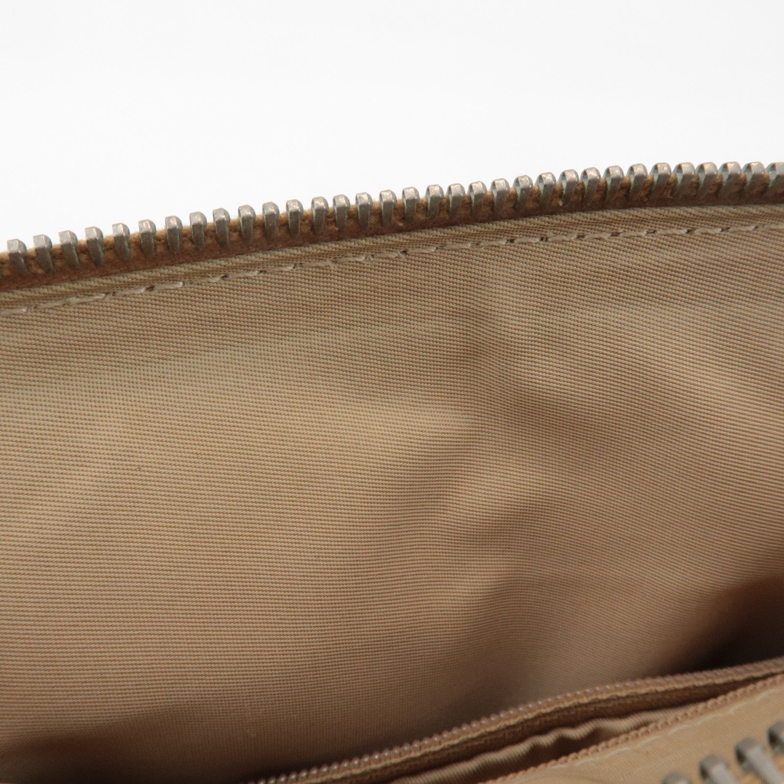 Christian Dior Trotter Canvas Leather Mini Boston Bag White Brown