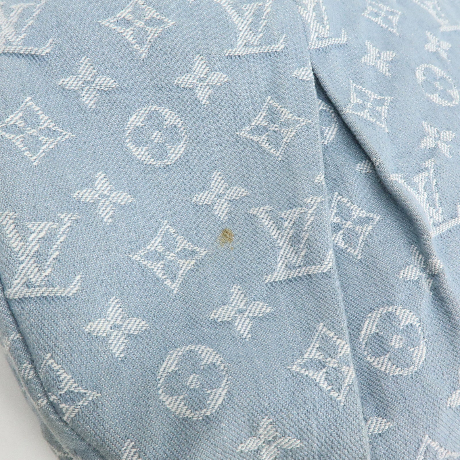 Louis Vuitton Monogram Denim Daily GM Shoulder Bag Blue M40492