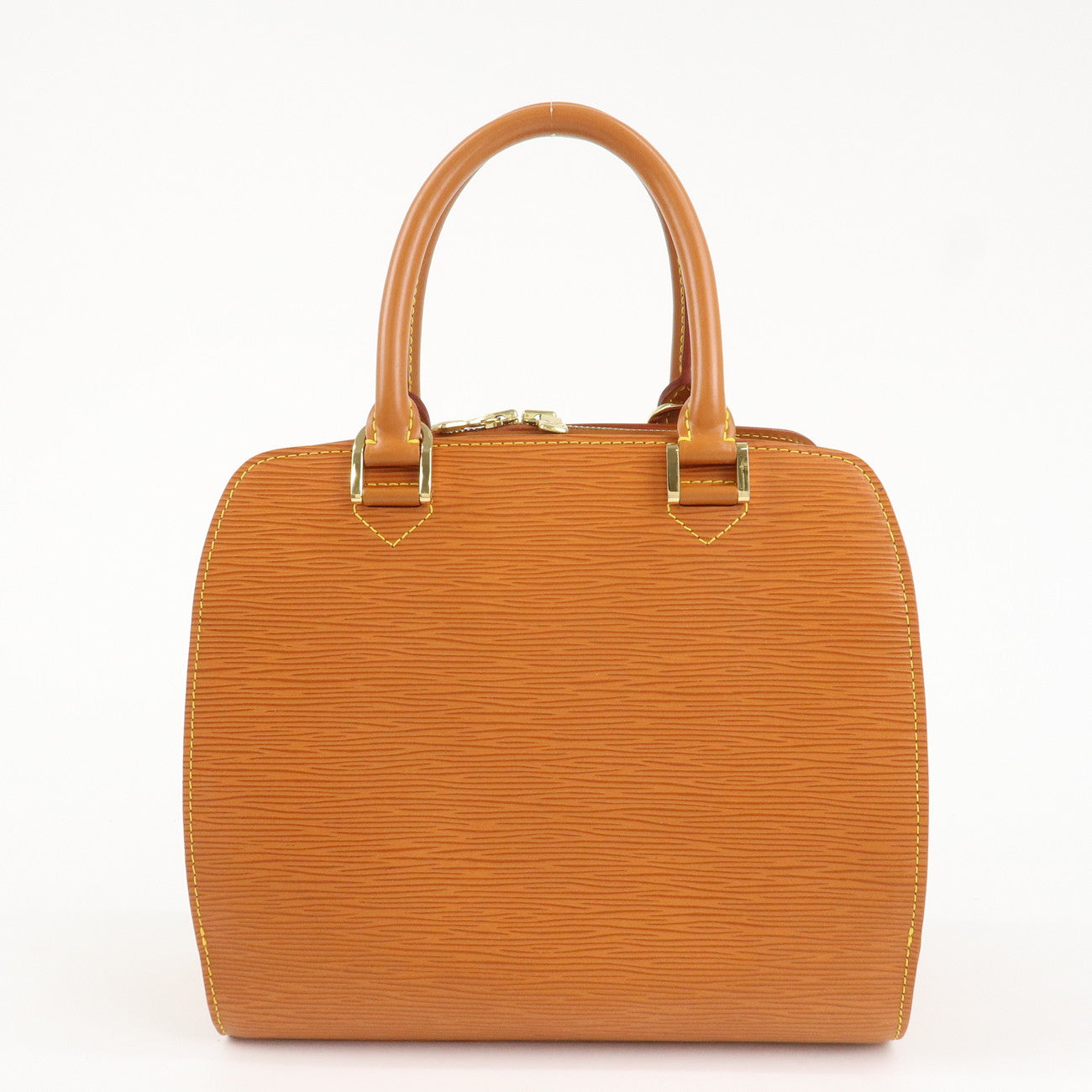 Louis Vuitton Epi Pont Neuf Hand Bag Zipang Gold M52058 Used