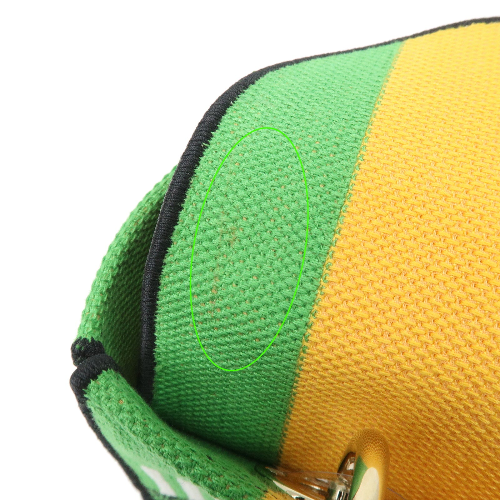 Christian Dior Canvas Lady D Lite 2Way Hand Bag Multicolor Yellow