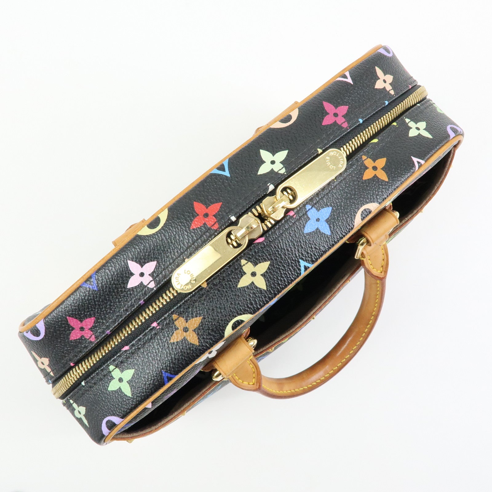 Louis Vuitton Monogram Trouville Multicolor Hand Bag Noir M92662