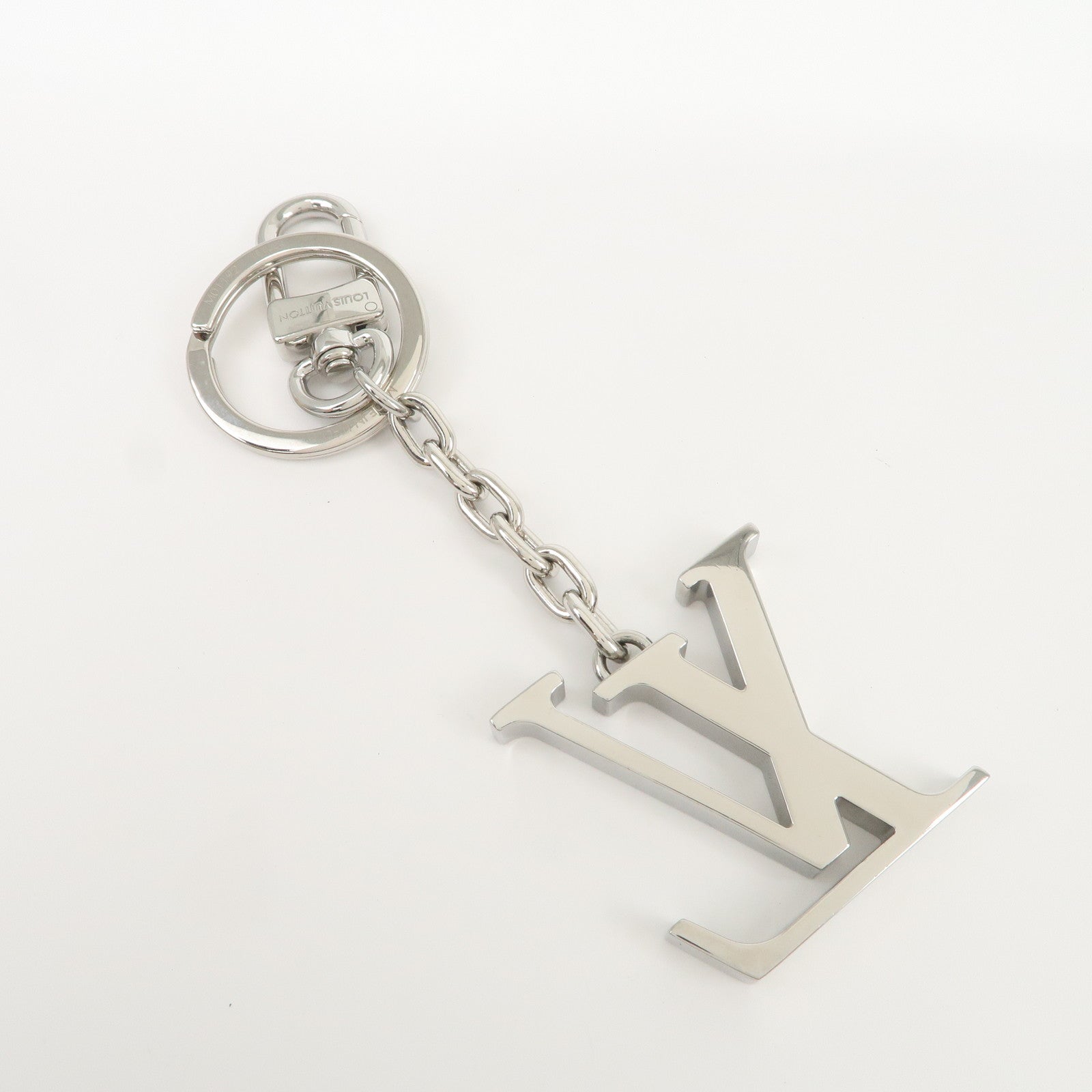 Louis Vuitton Monogram Porte Cles LV Initials Key Ring M01192